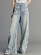 Retro Diamond Washed Jeans