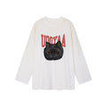 Embroidered Rock 'n' Roll Cat Sweatshirt