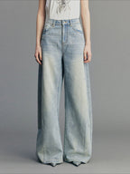 Retro Diamond Washed Jeans