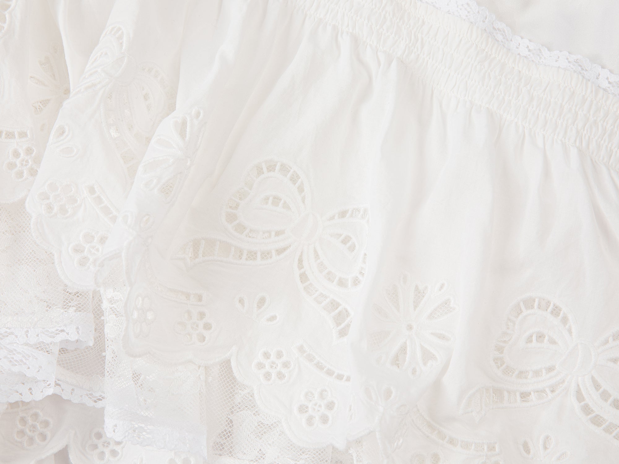 Deconstructed lace camisole