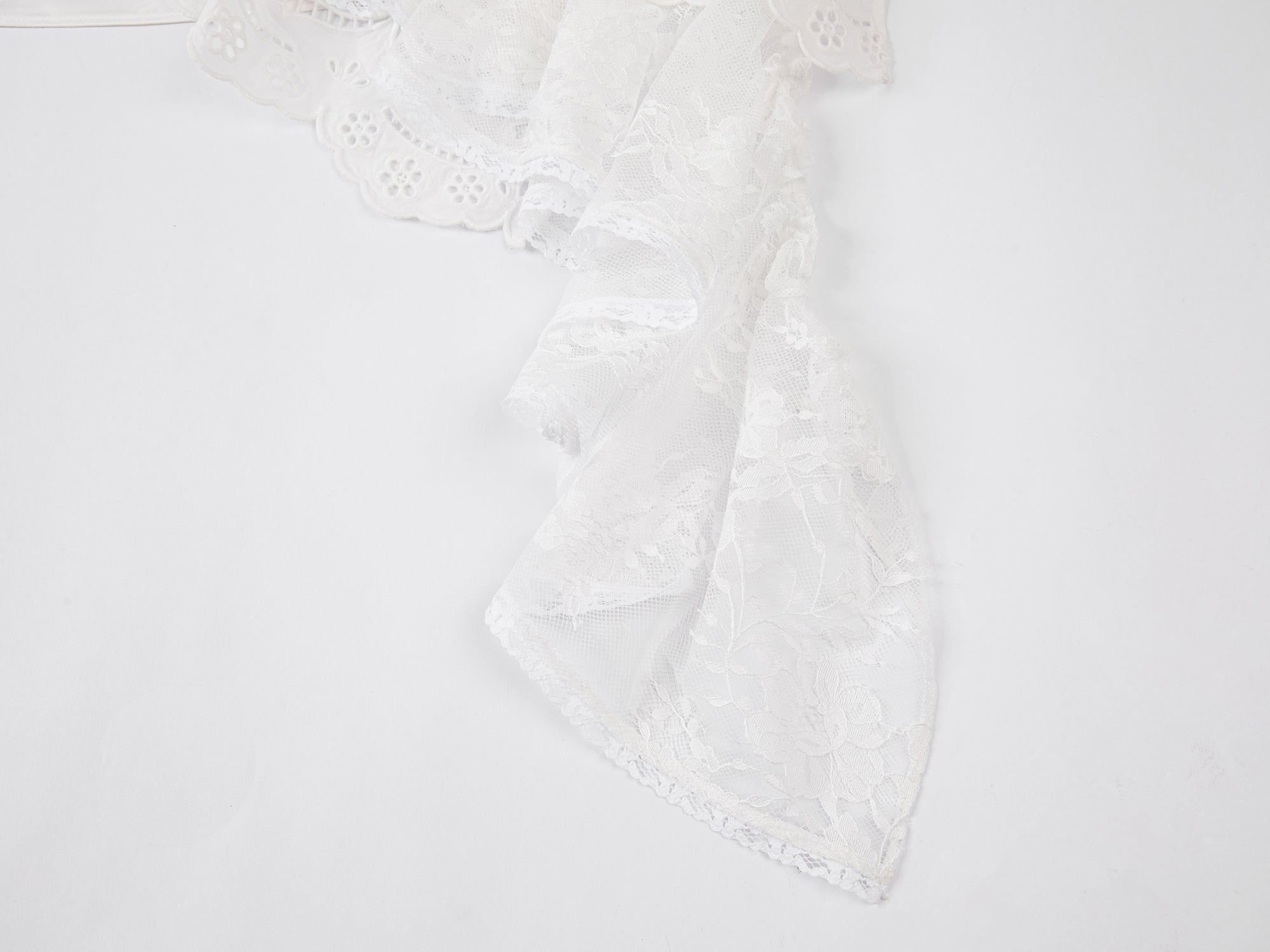 Deconstructed lace camisole