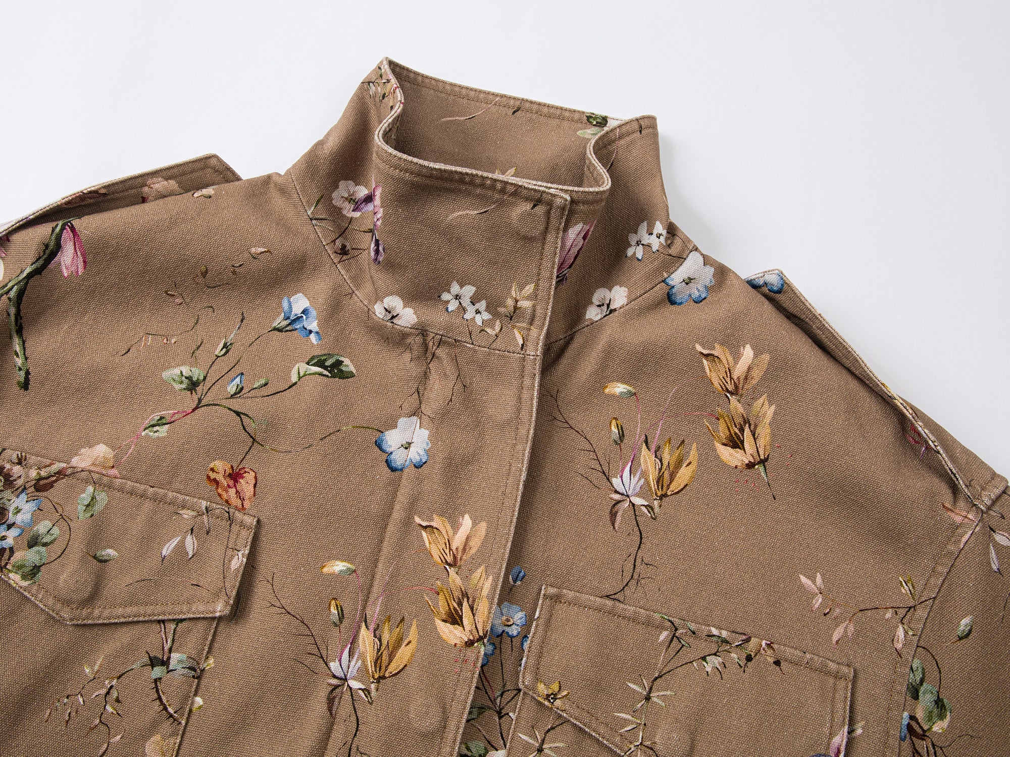 Floral utility jacket