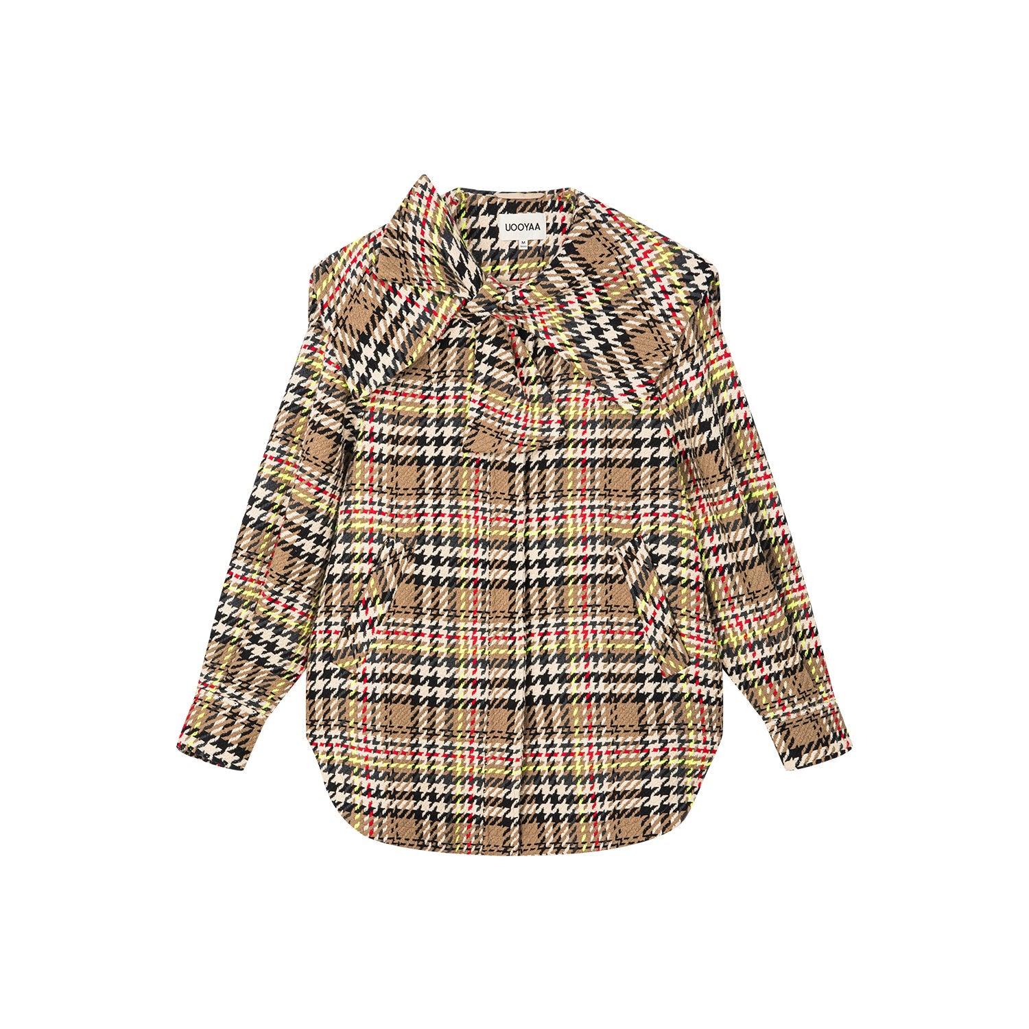 Check sailor collar jacket