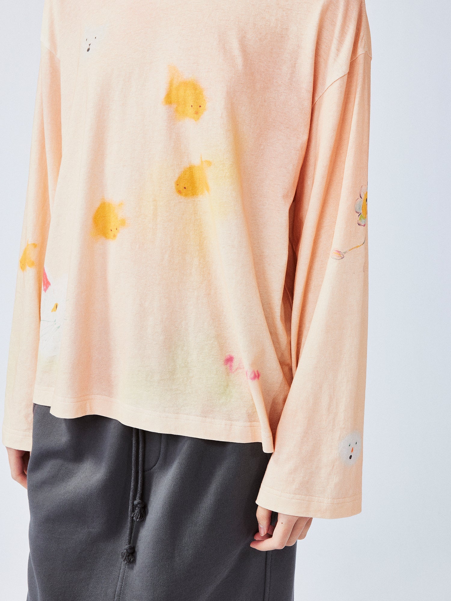 Dreamy graffiti long-sleeve T-shirt