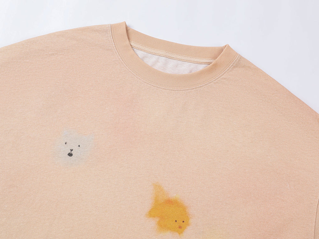 ドリーミーなグラフィティロングスリーブTシャツ