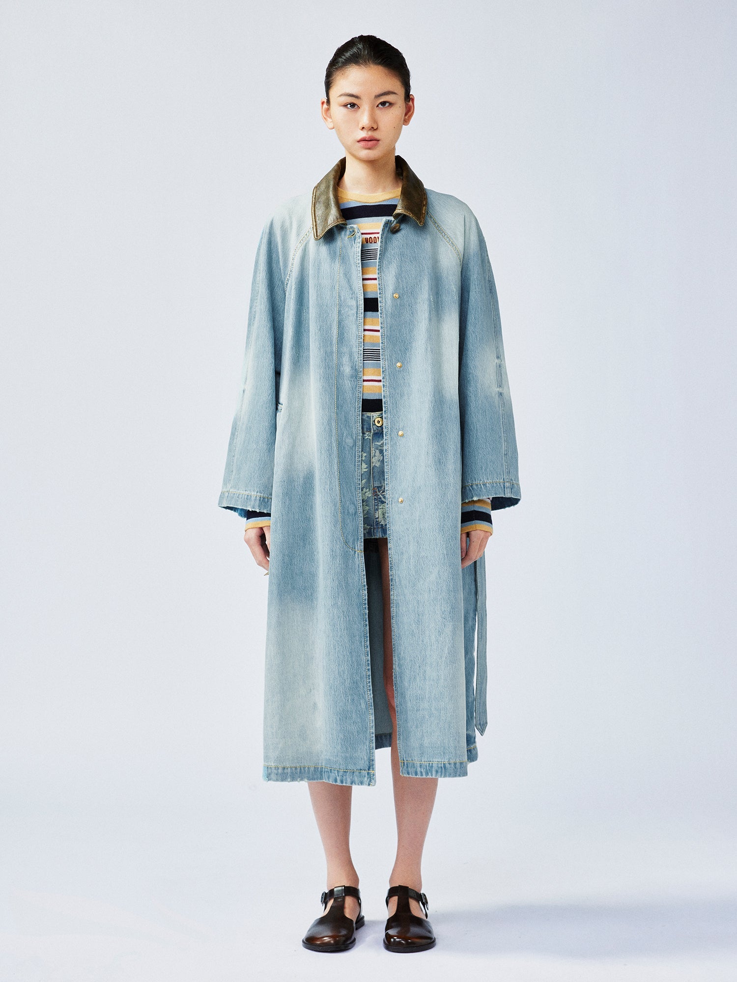 Classic Camden denim trench coat