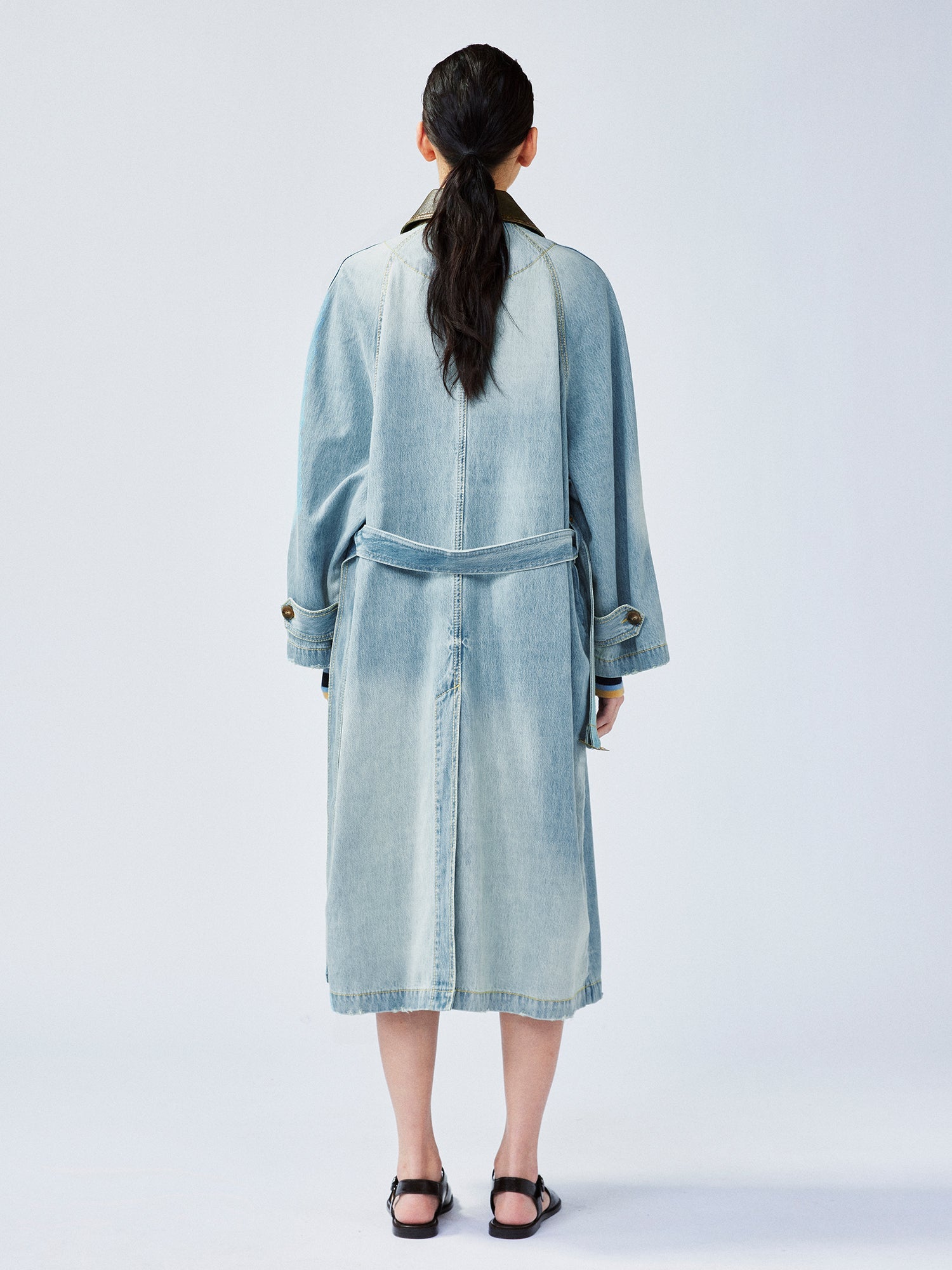 Classic Camden denim trench coat