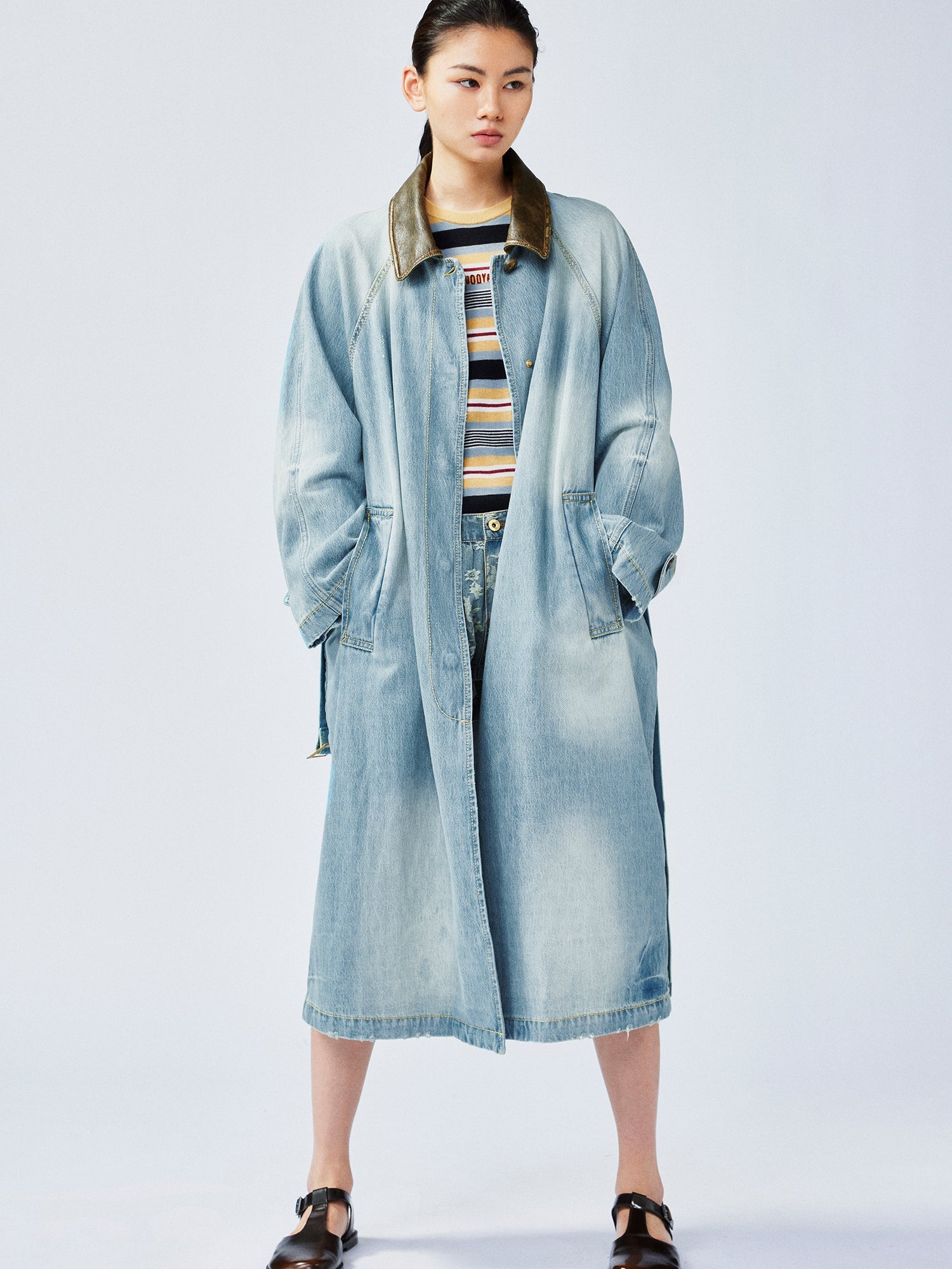 Classic Camden denim trench coat