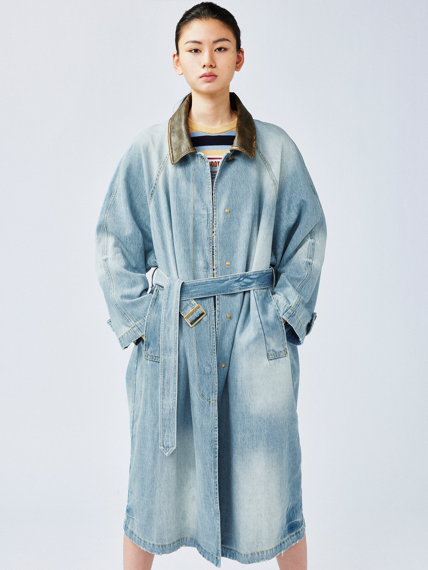 Classic Camden denim trench coat