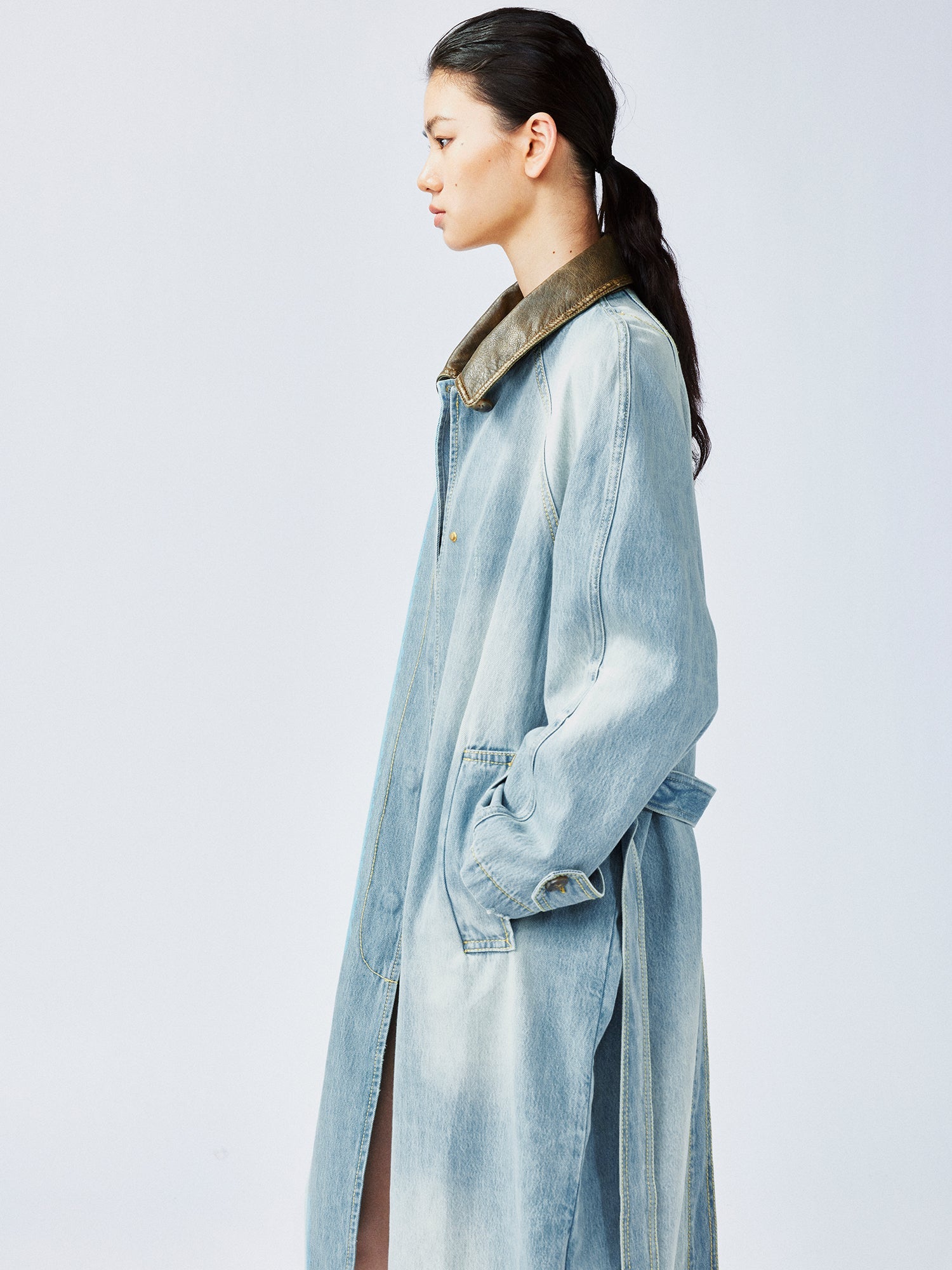 Classic Camden denim trench coat