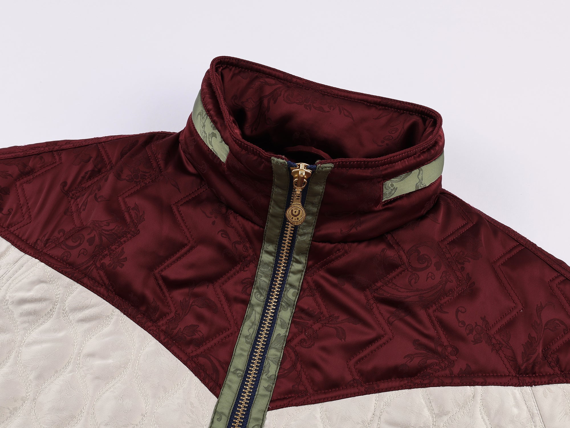 Classic bow jacquard cotton jacket