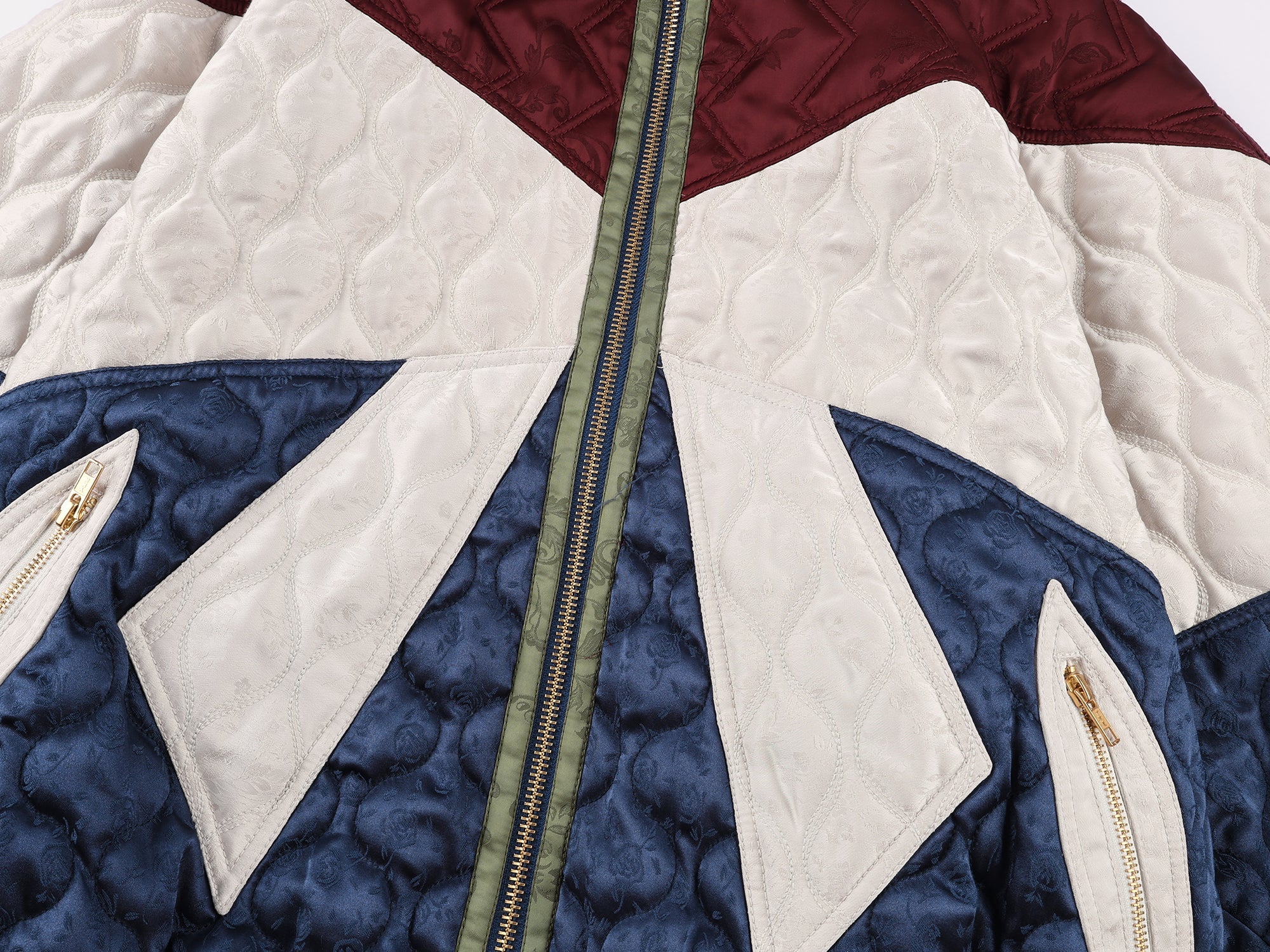 Classic bow jacquard cotton jacket