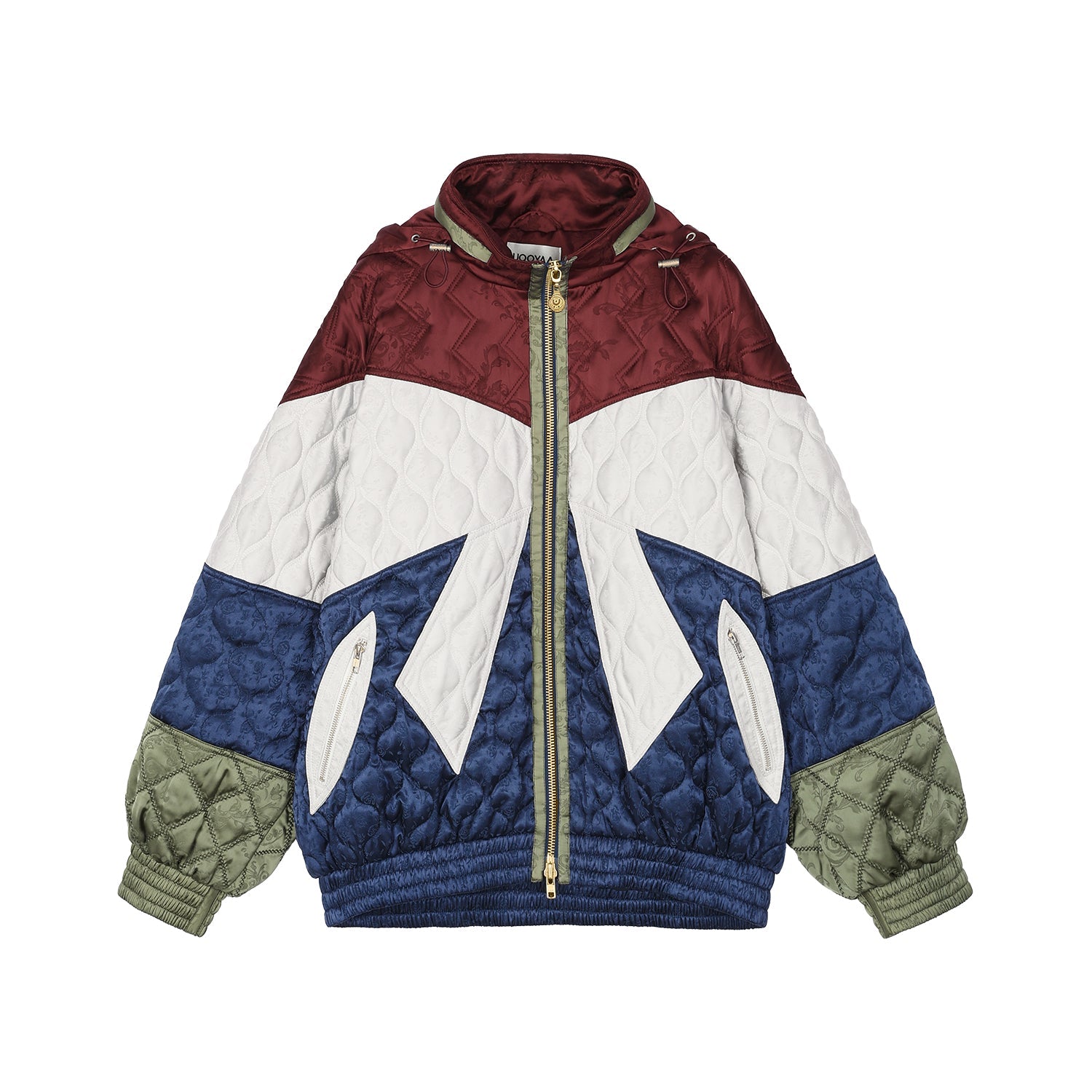 Classic bow jacquard cotton jacket