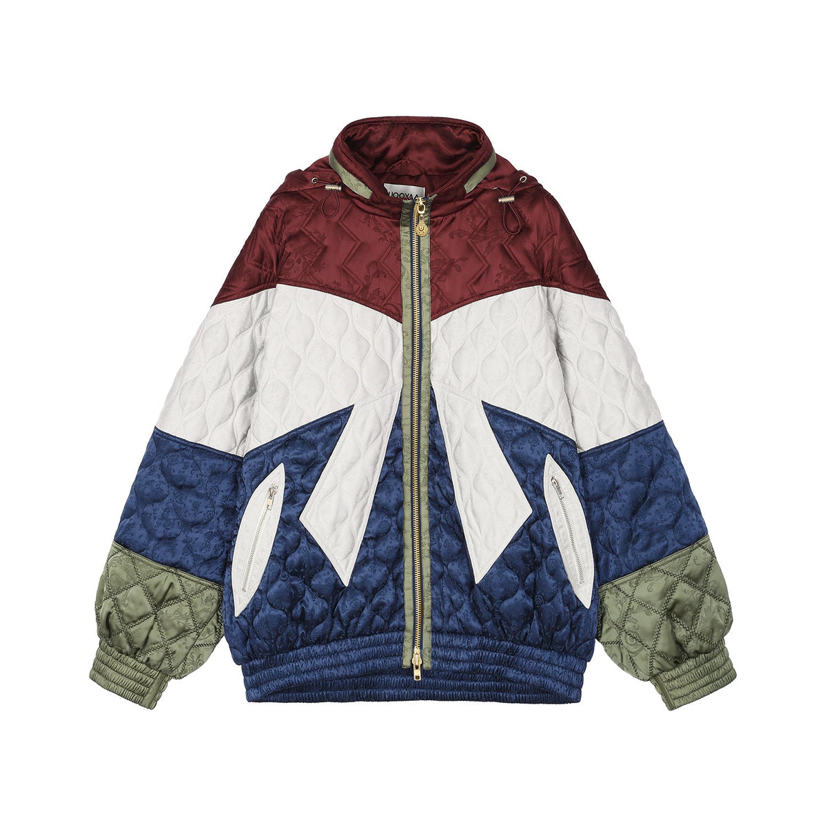 Classic bow jacquard cotton jacket