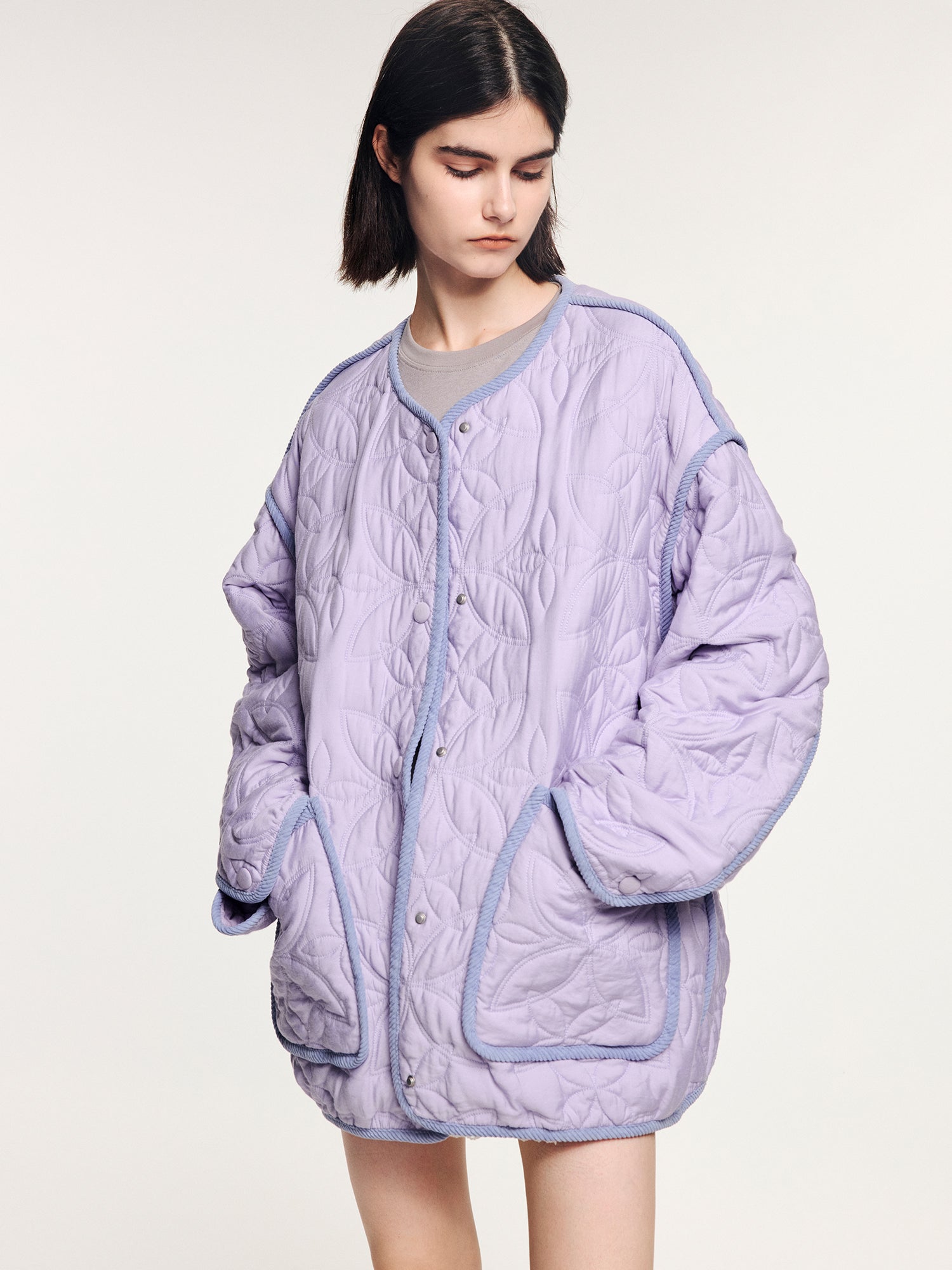 Lavender m65 quilted liner jacket