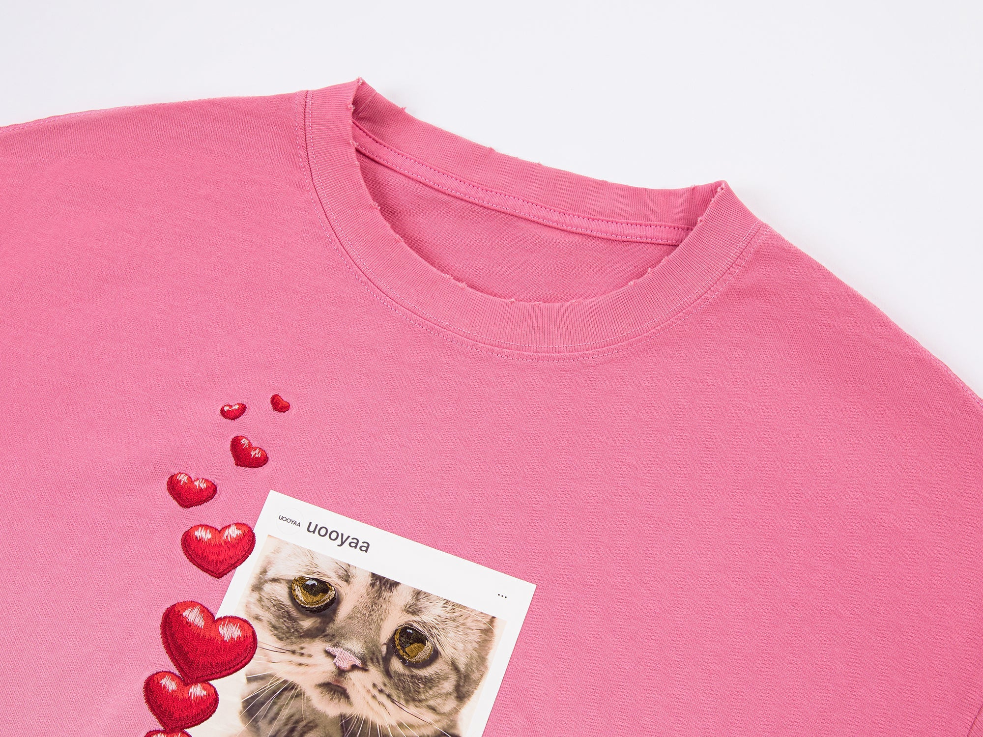 Kitten portrait gradient t-shirt