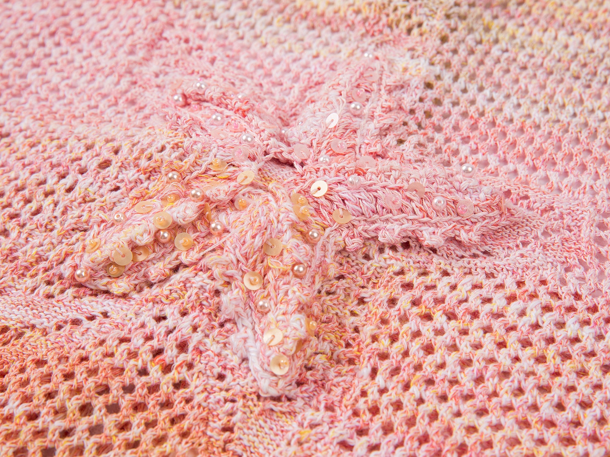 Crochet beaded starfish vest