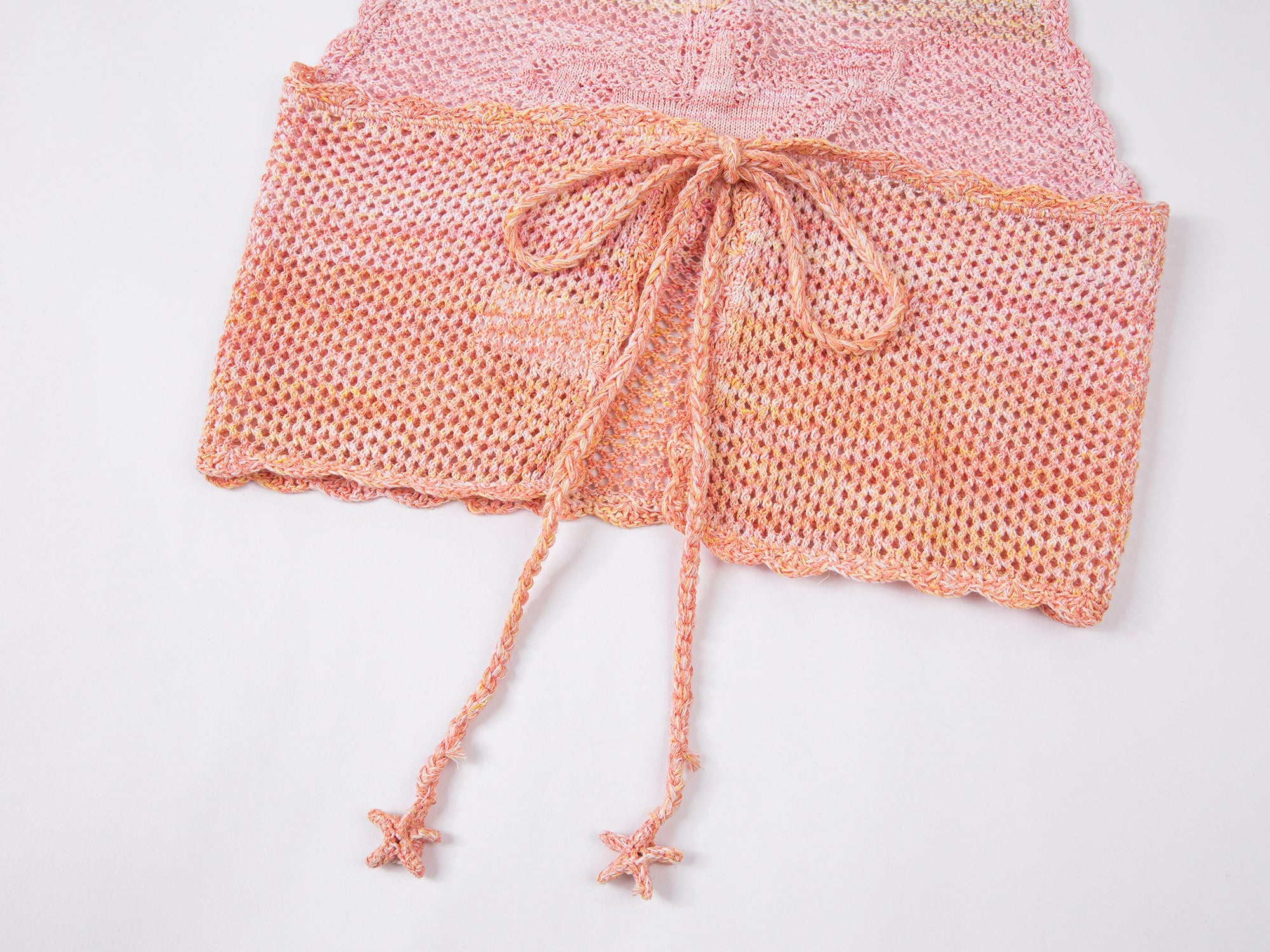 Crochet beaded starfish vest