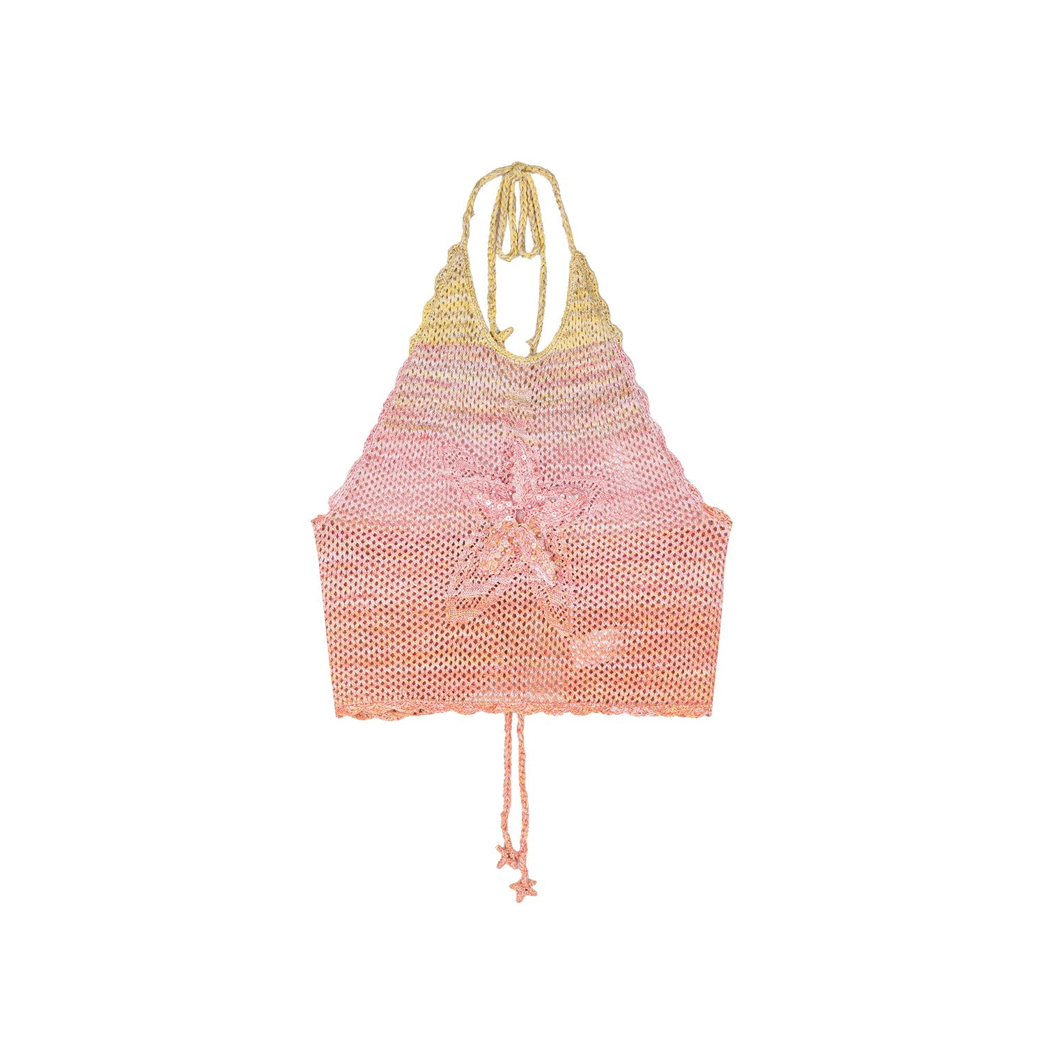 Crochet beaded starfish vest