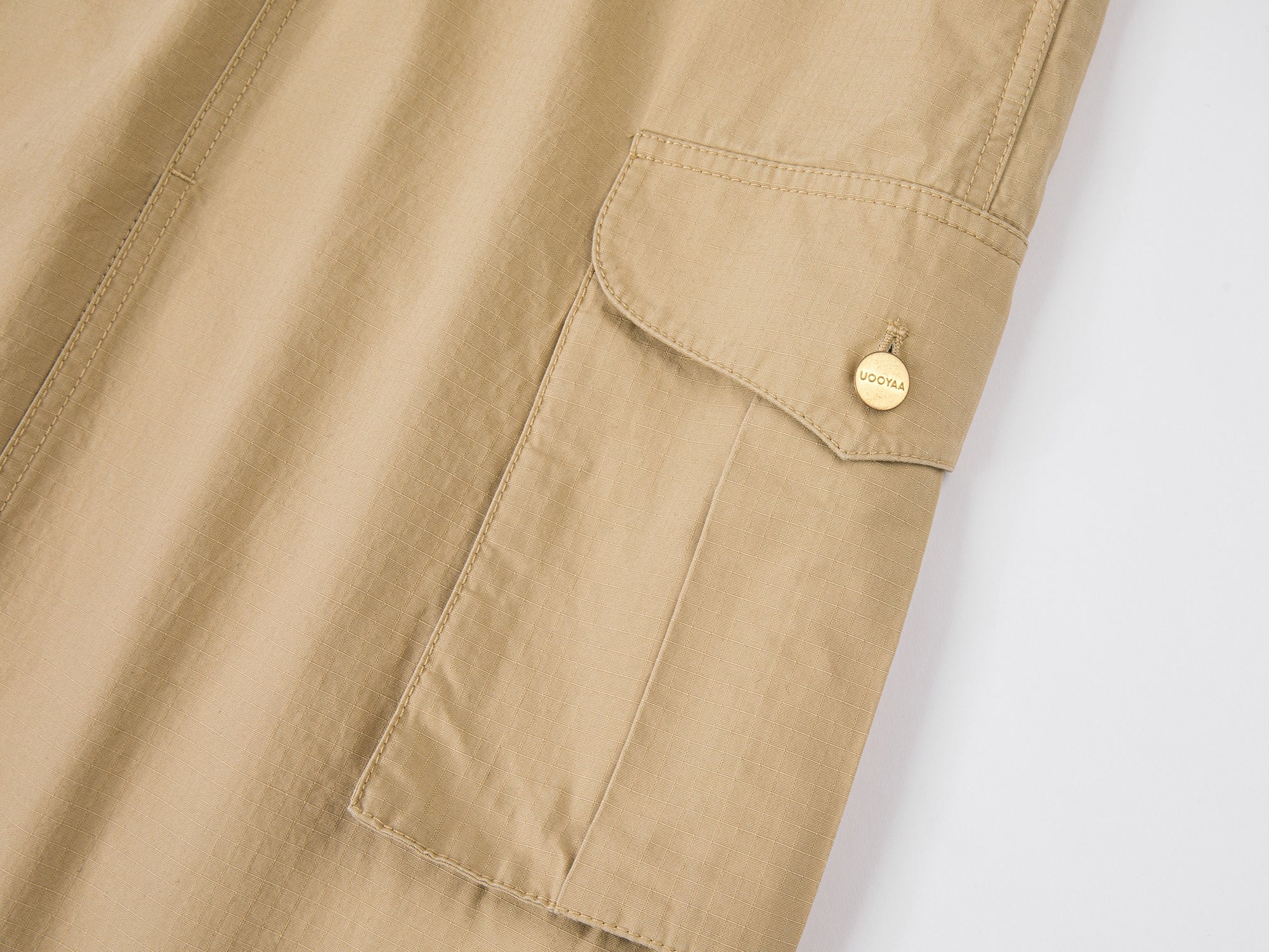 Khaki cargo midi skirt with doll accessory