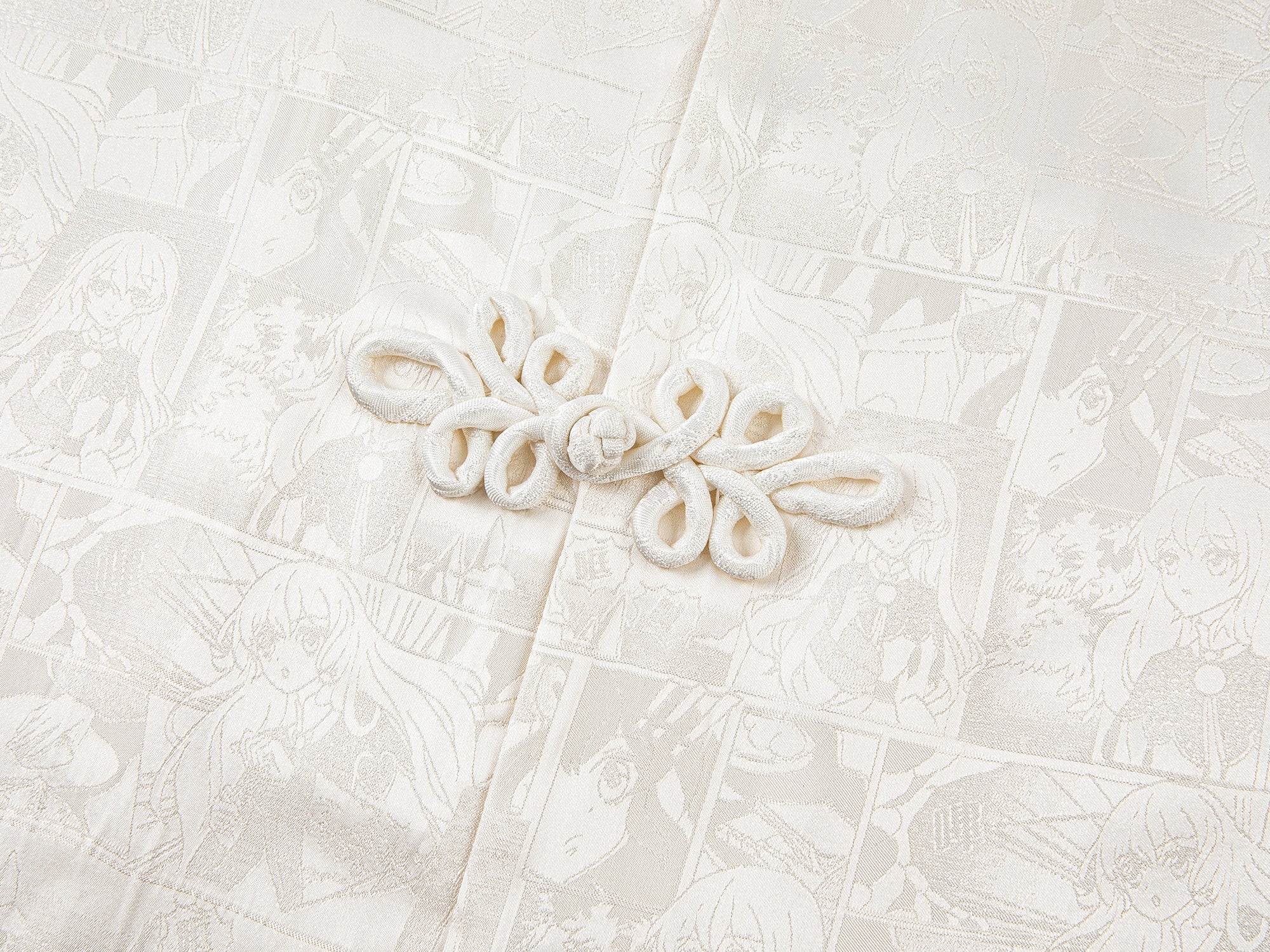 Floral Chinese cartoon girl shirt