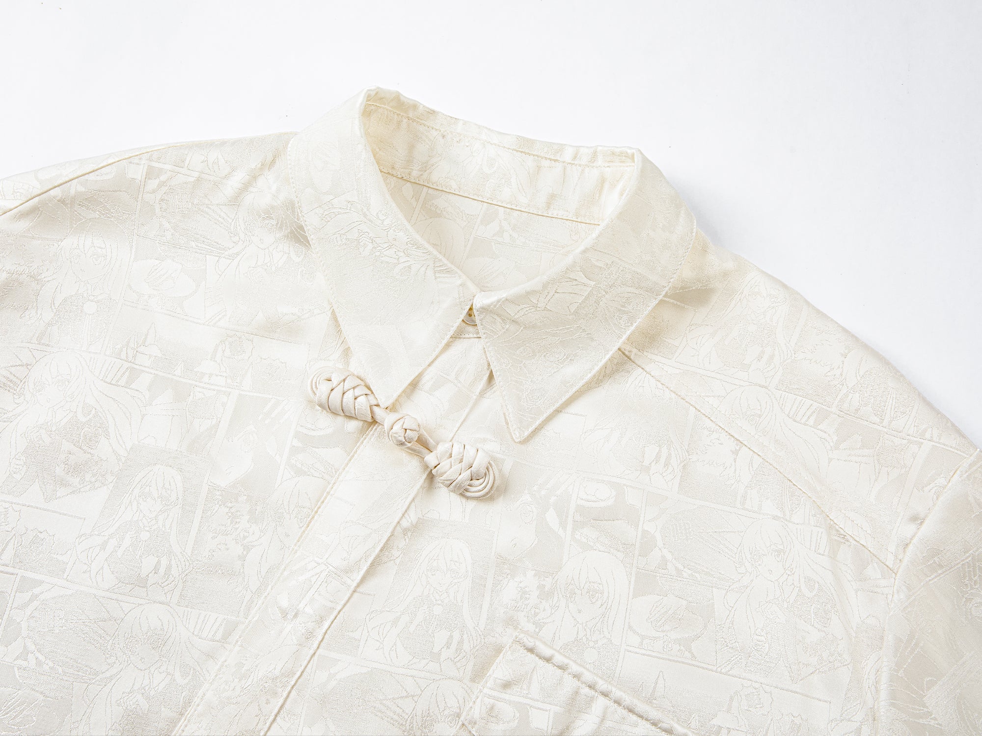 Jacquard New Chinese-style button-up shirt