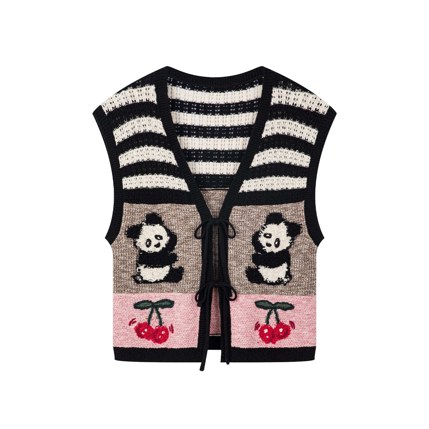 Vintage inspired hand knitted vest