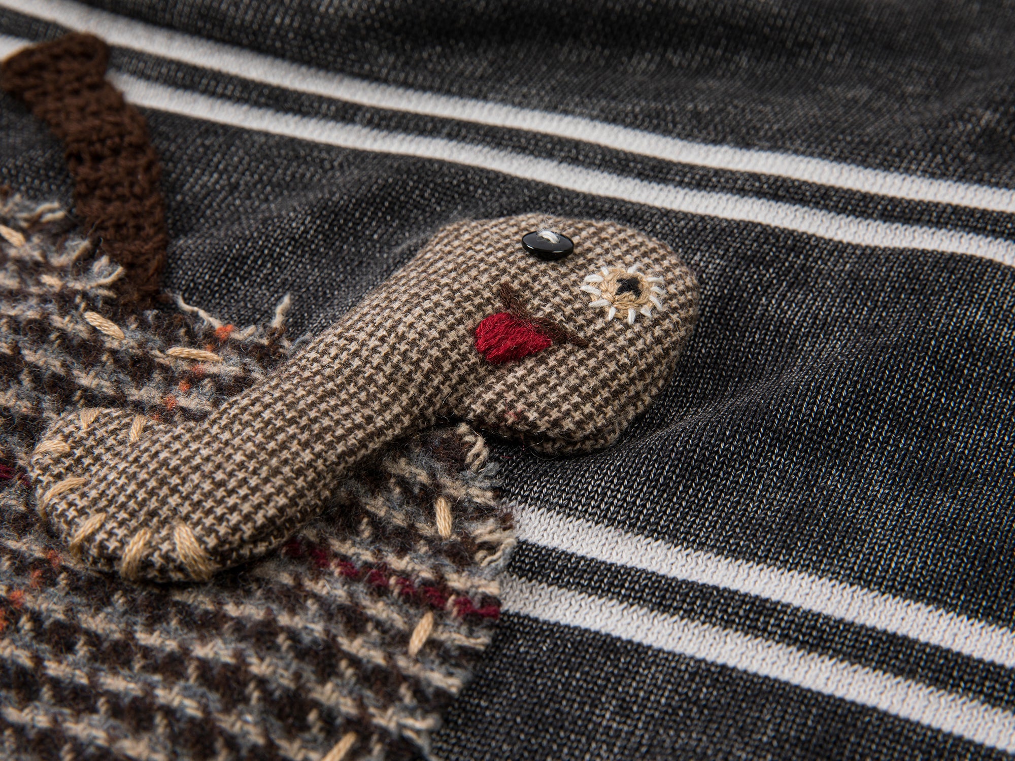 Striped t-shirt with handcrafted feel