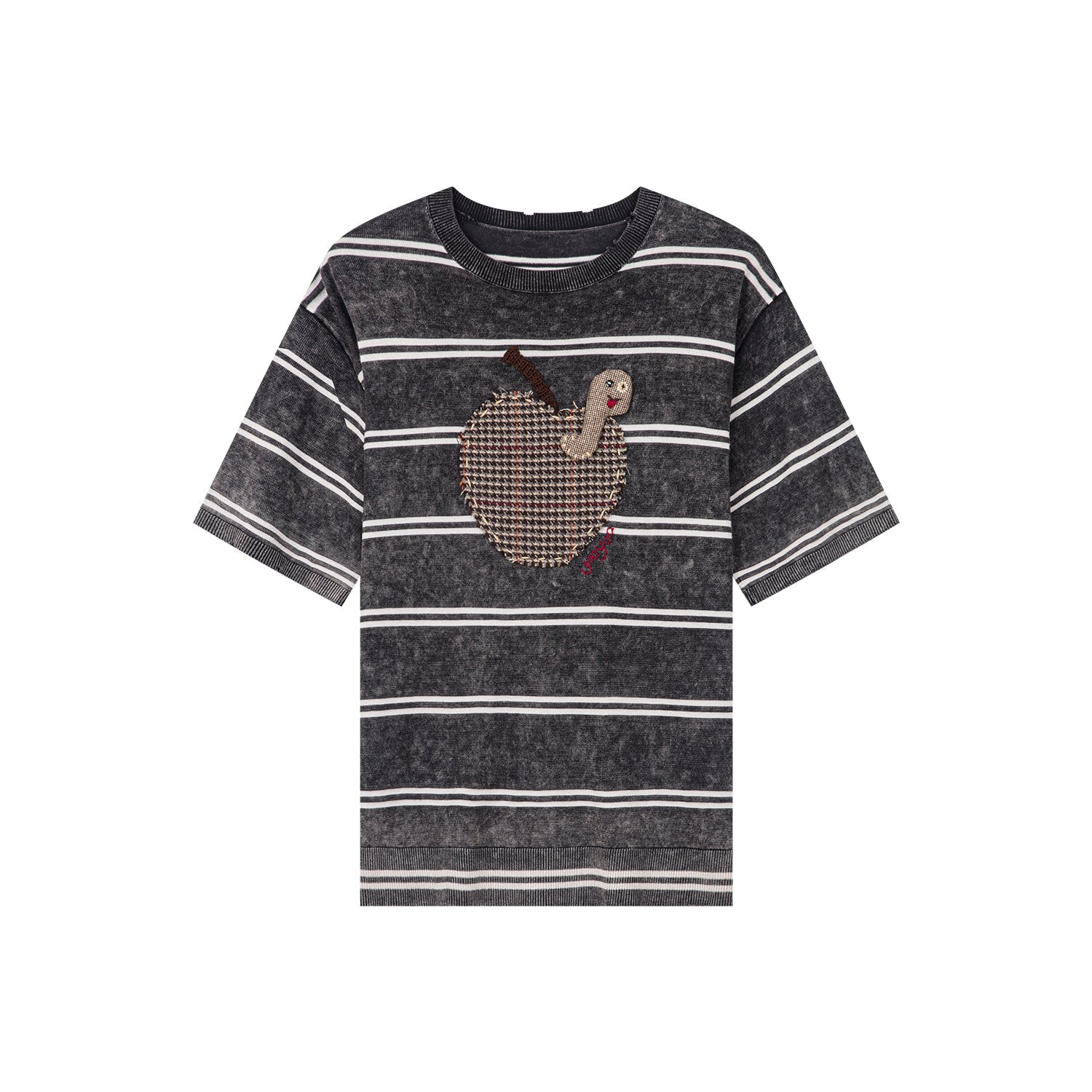 手作り感のあるストライプTシャツ