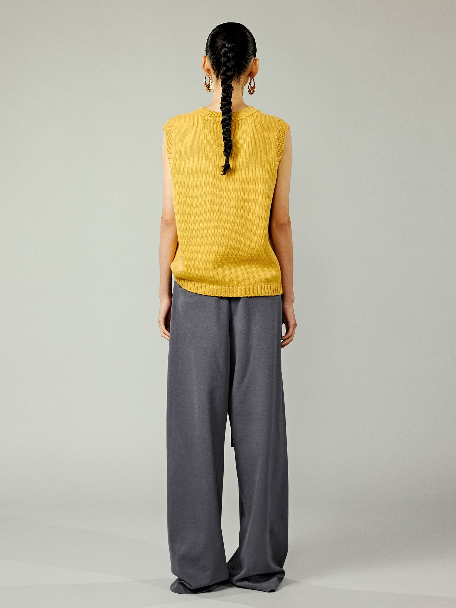 Vintage inspired hand knitted vest