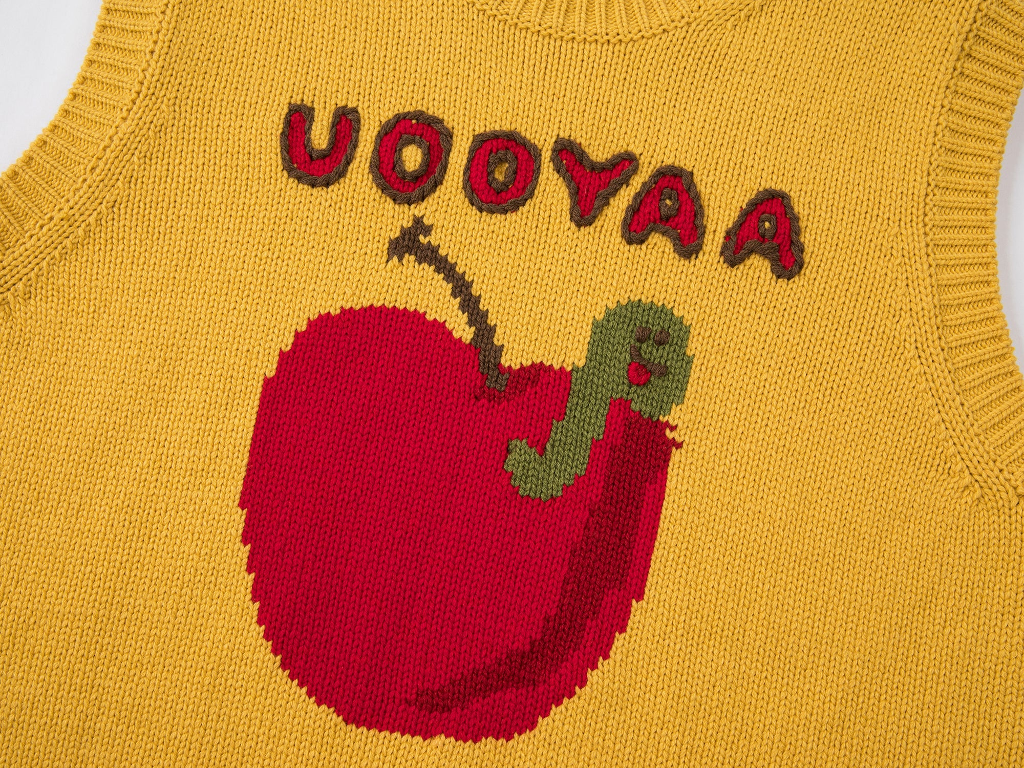 Vintage inspired hand knitted vest