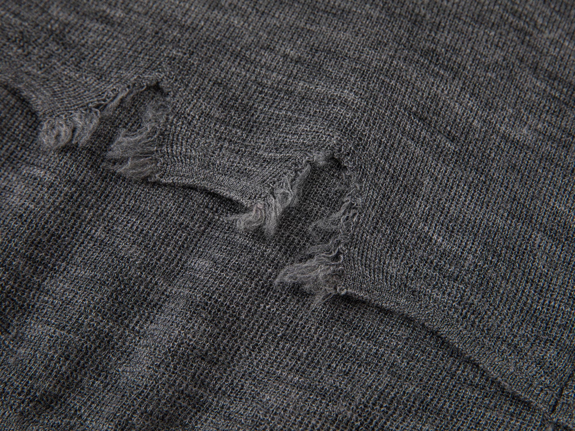 Faux-layered washed pullover sweater with bow detail