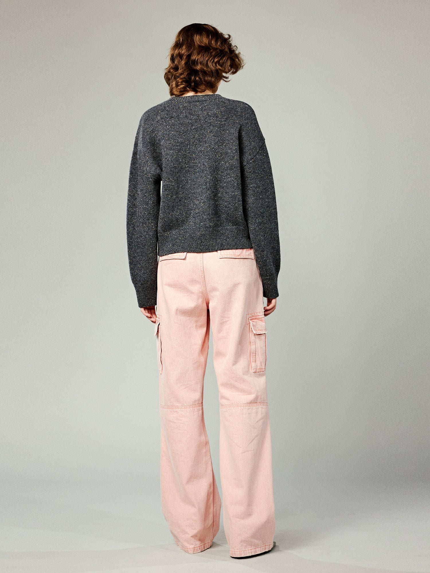 Black strawberry print sweater