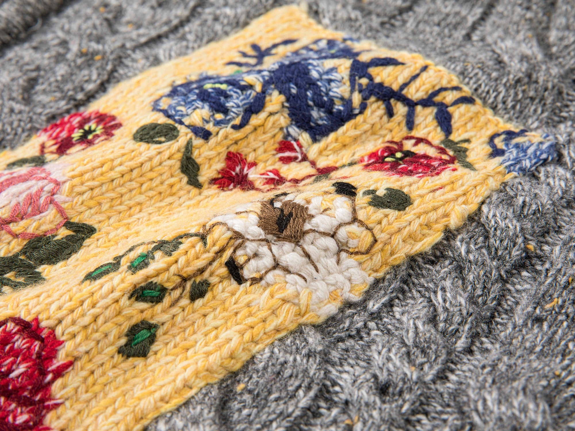 Vintage-inspired patch zip cardigan