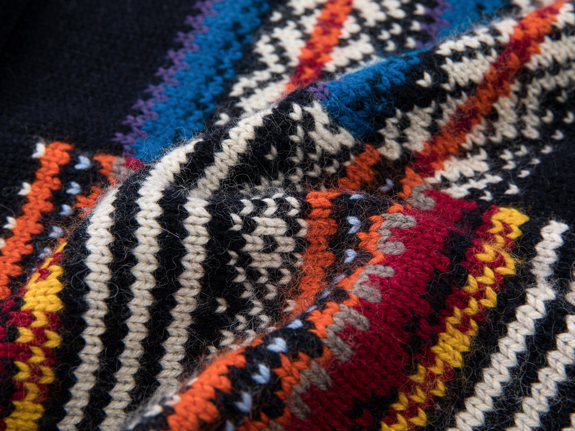 Buttoned fairisle wool vest