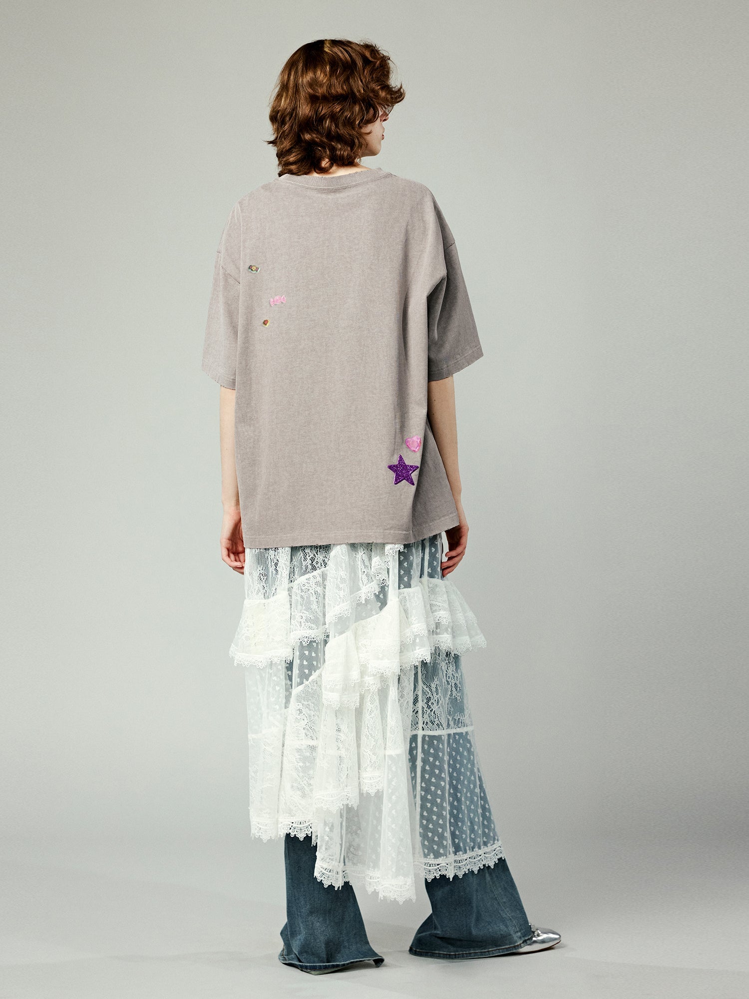 Tromp l'oeil chain print t-shirt