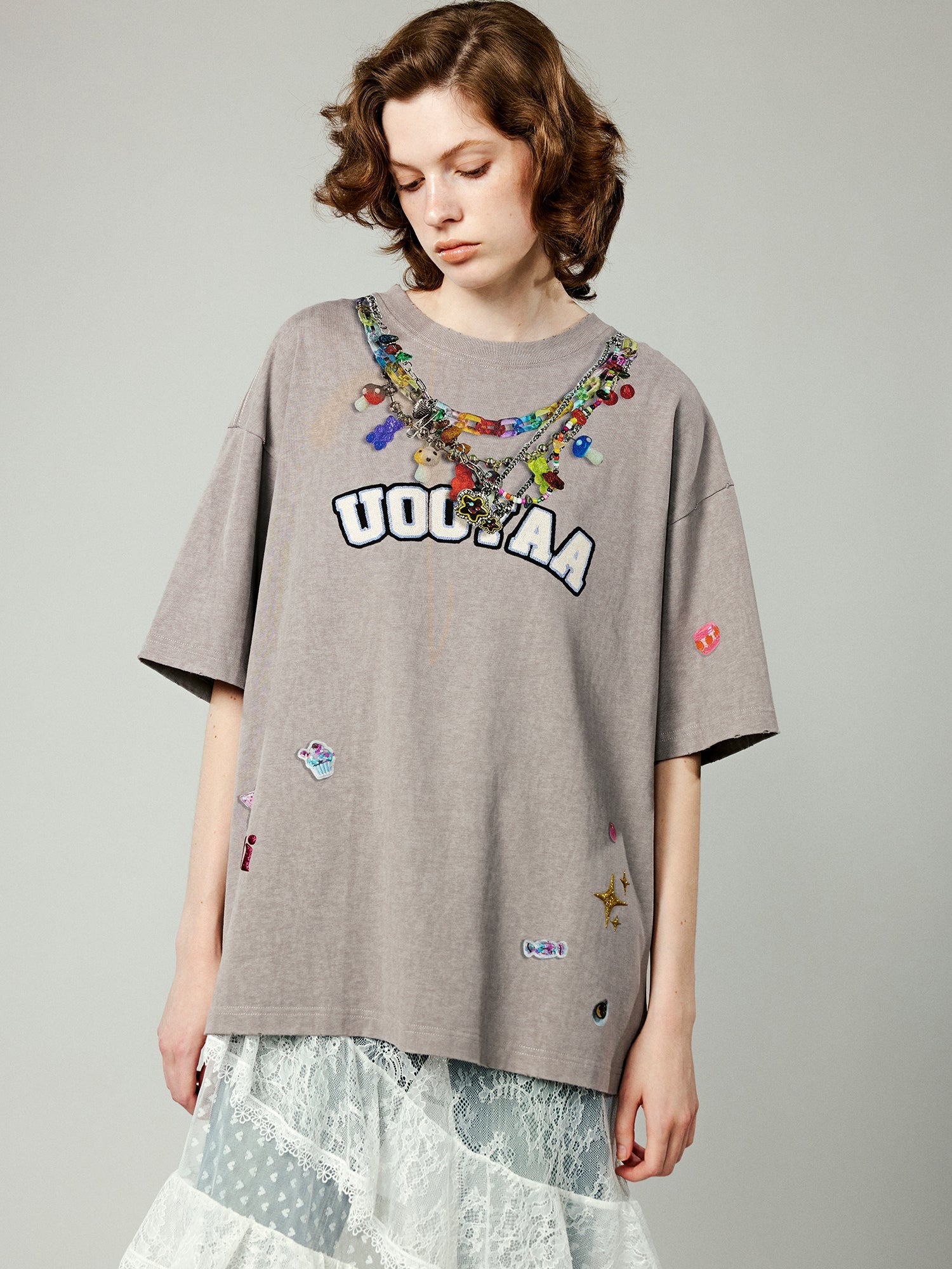 Tromp l'oeil chain print t-shirt
