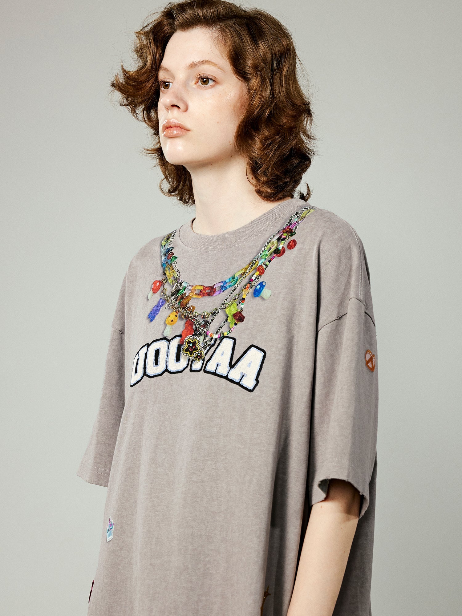 Tromp l'oeil chain print t-shirt