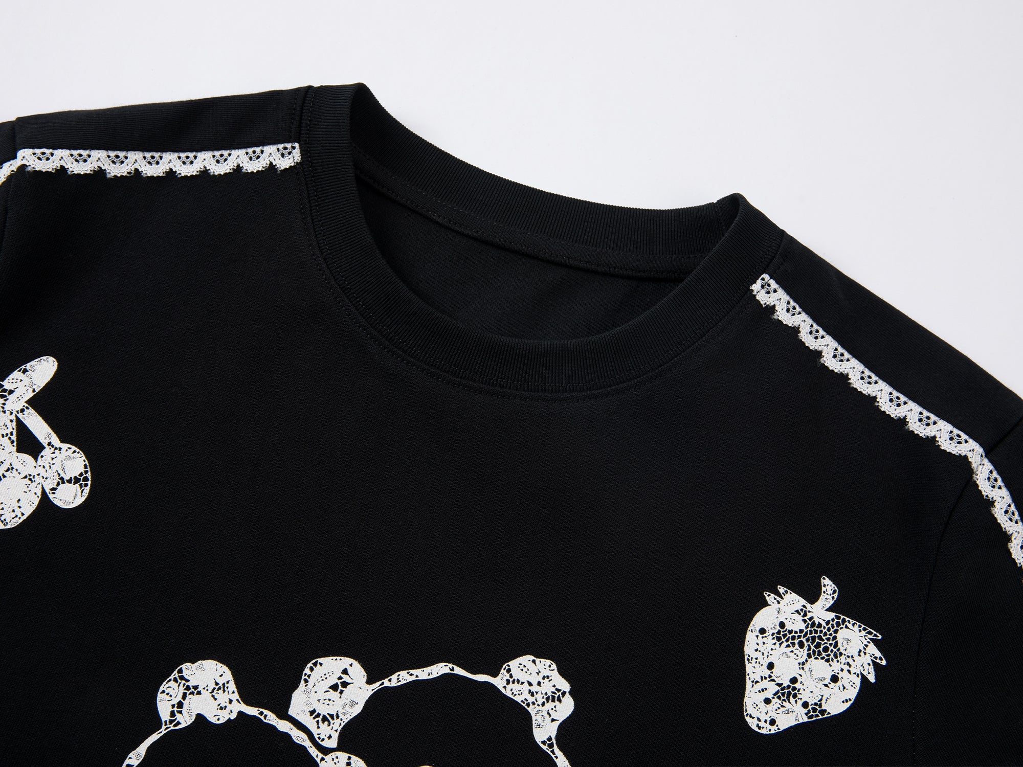 Cozy panda faux layered t-shirt