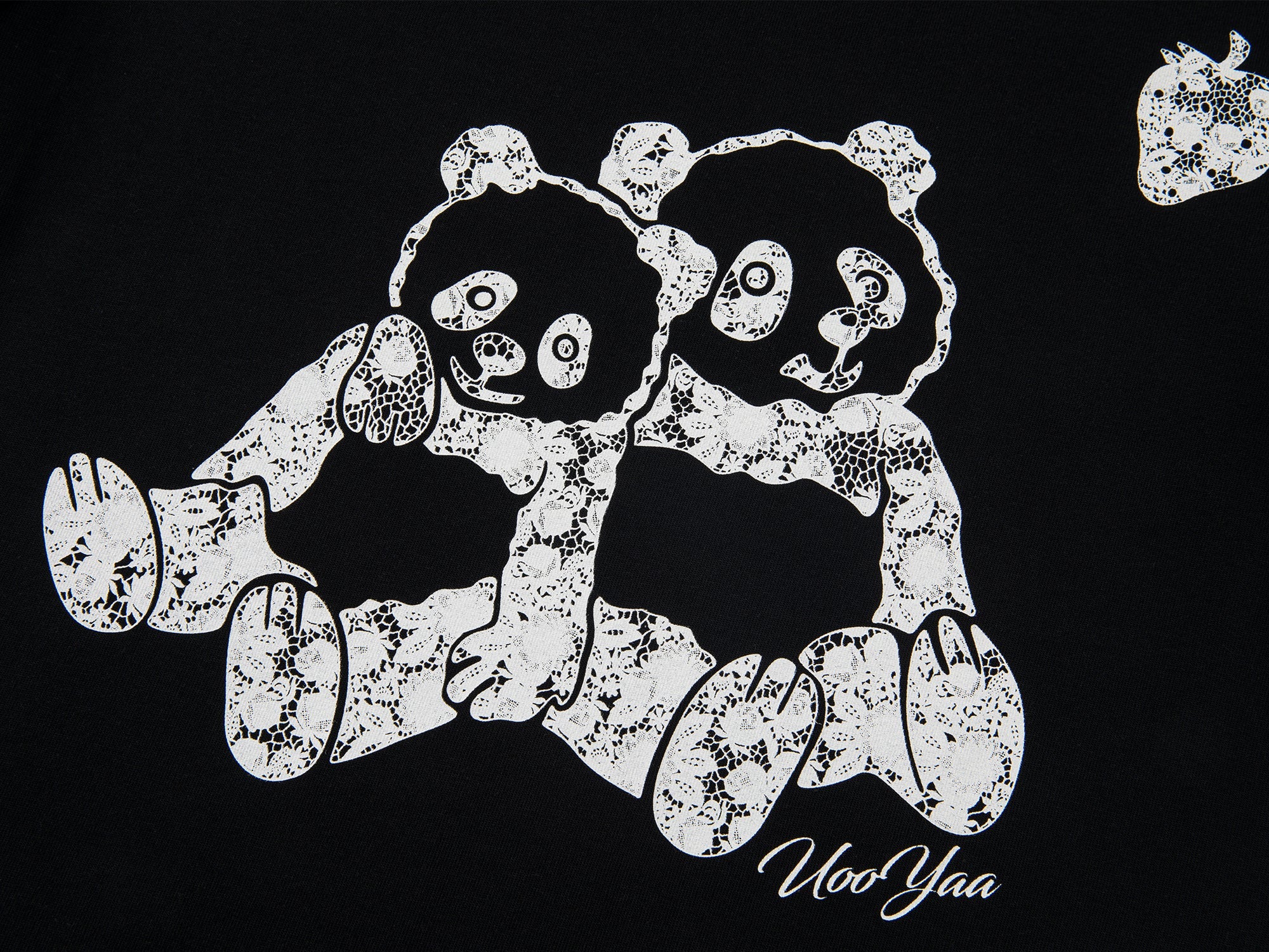 Cozy panda faux layered t-shirt