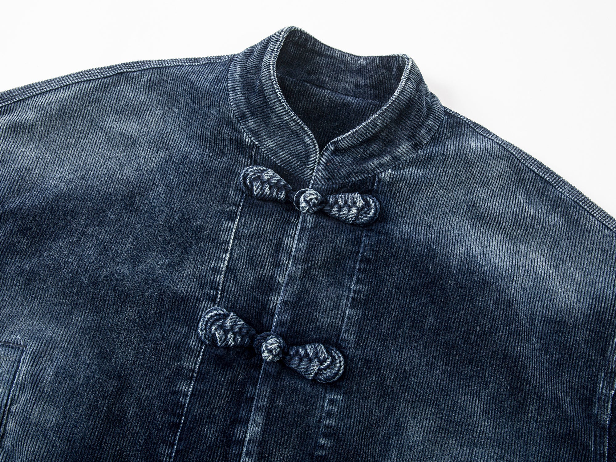 Modern Chinese-style washed corduroy jacket