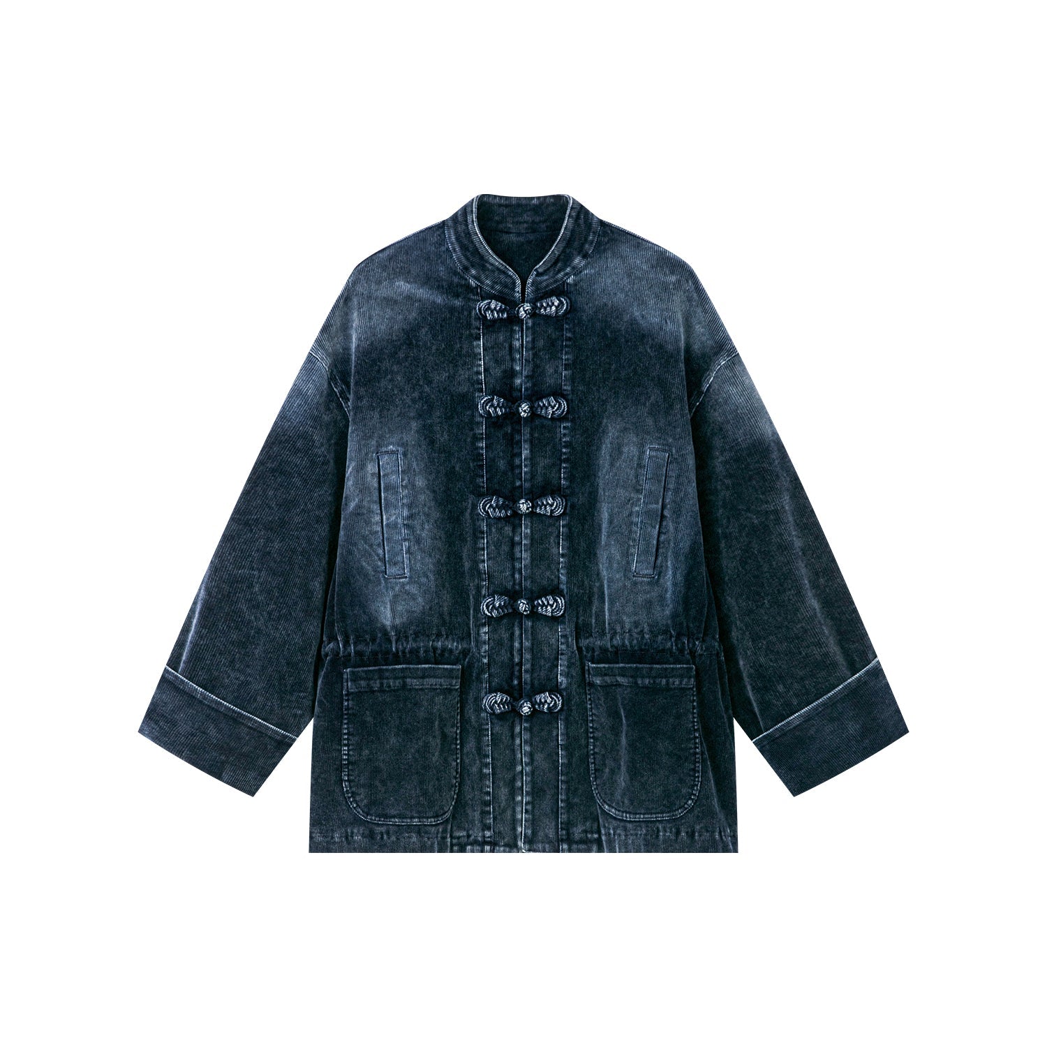 Modern Chinese-style washed corduroy jacket