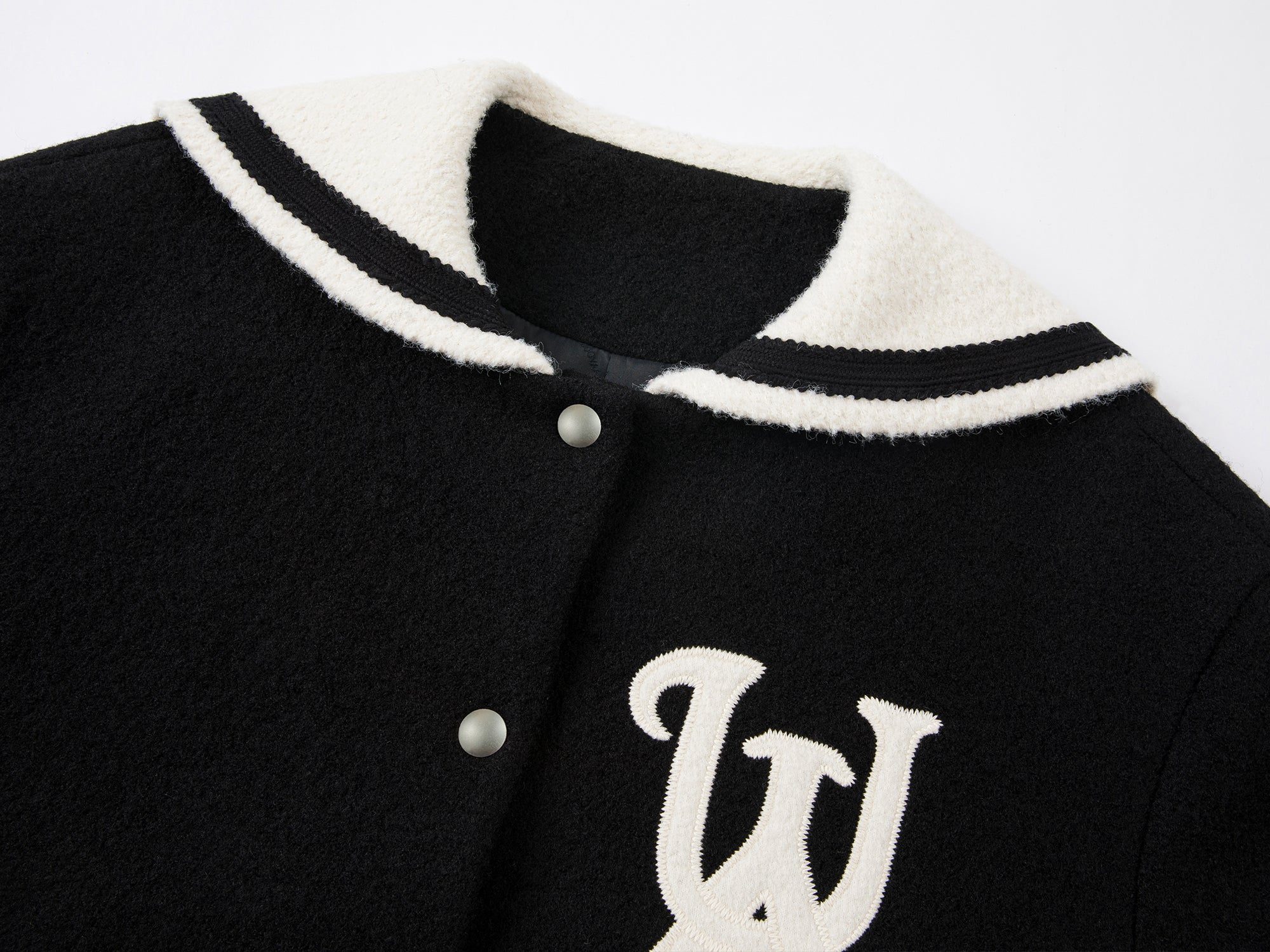 Sailor collar baseball jacket