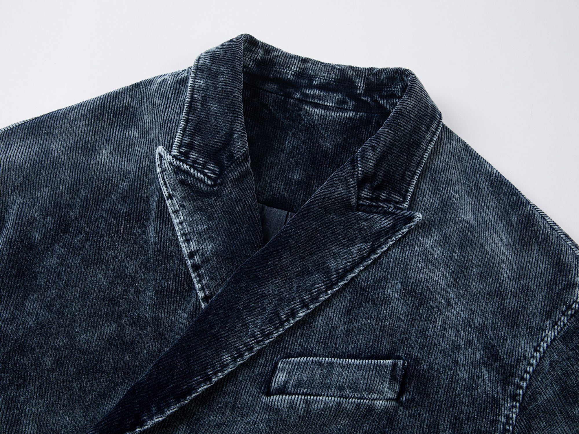 Modern Chinese-style washed corduroy blazer