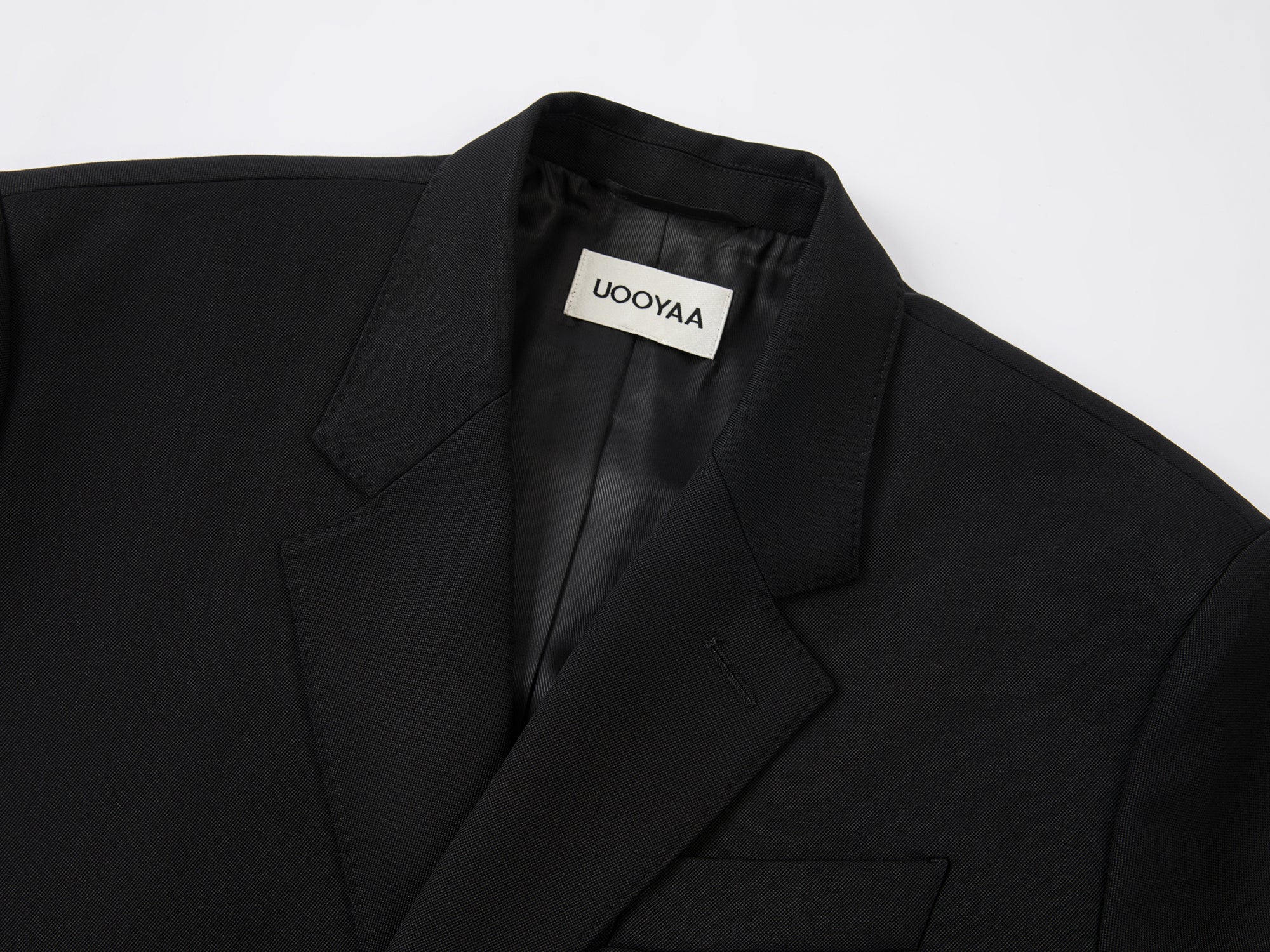 Modern chinese-style diagonal placket buttoned blazer