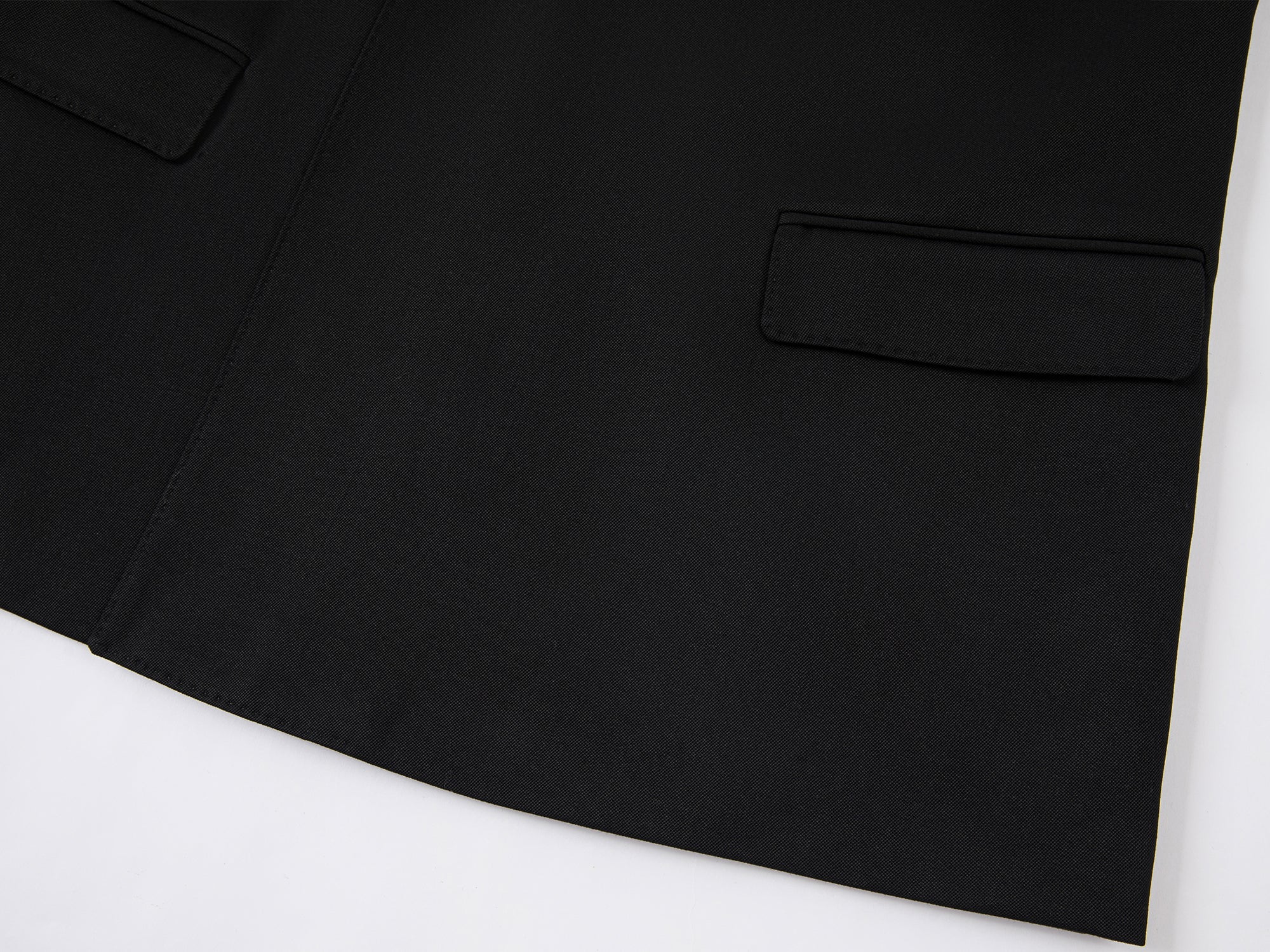 Modern chinese-style diagonal placket buttoned blazer