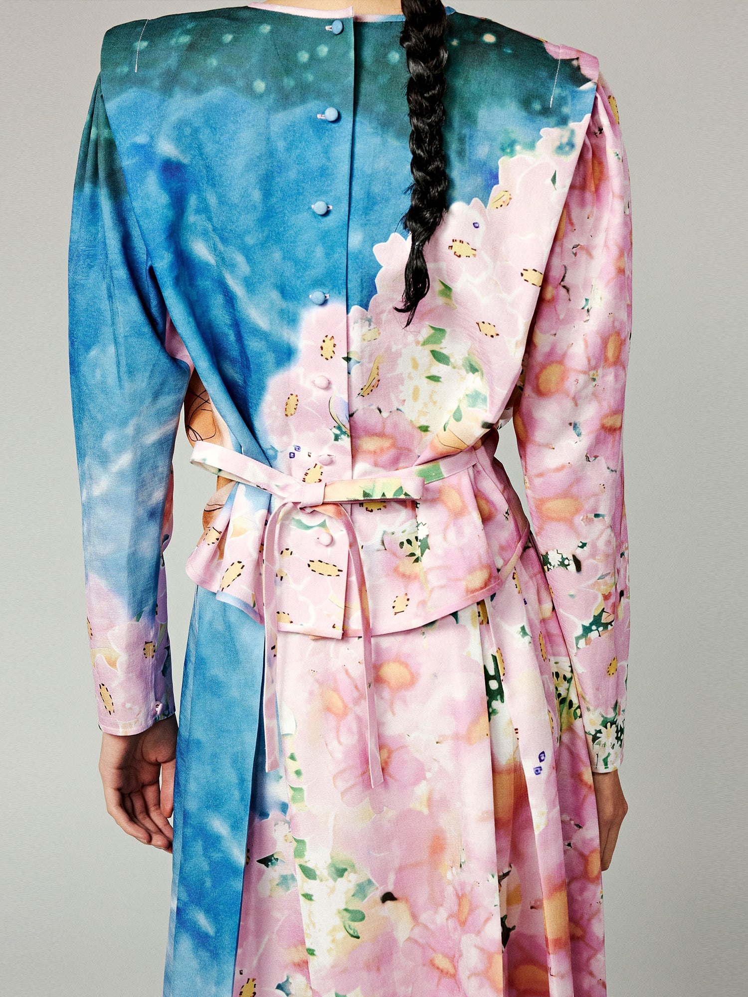 Colorful comic girl long sleeved top