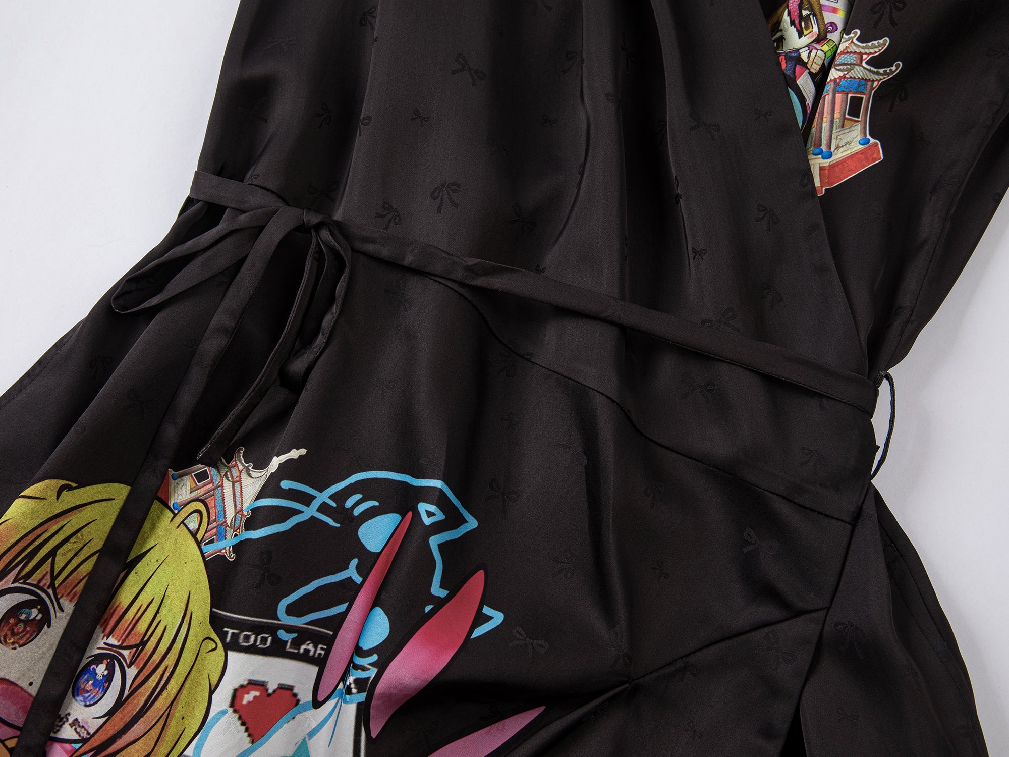 Wrap dress with embellishemts