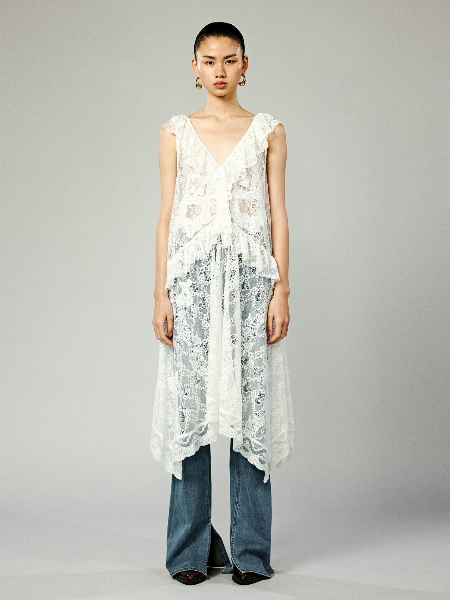 Romantic lace maxi dress