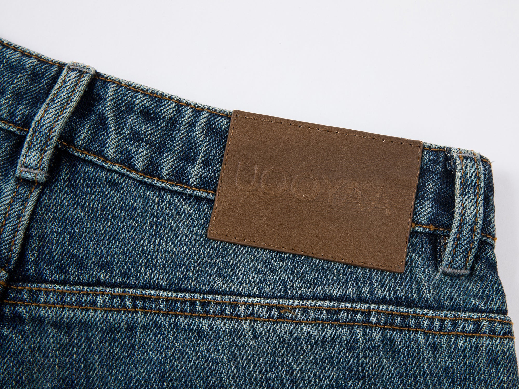 Vintage washed splatter paint jeans